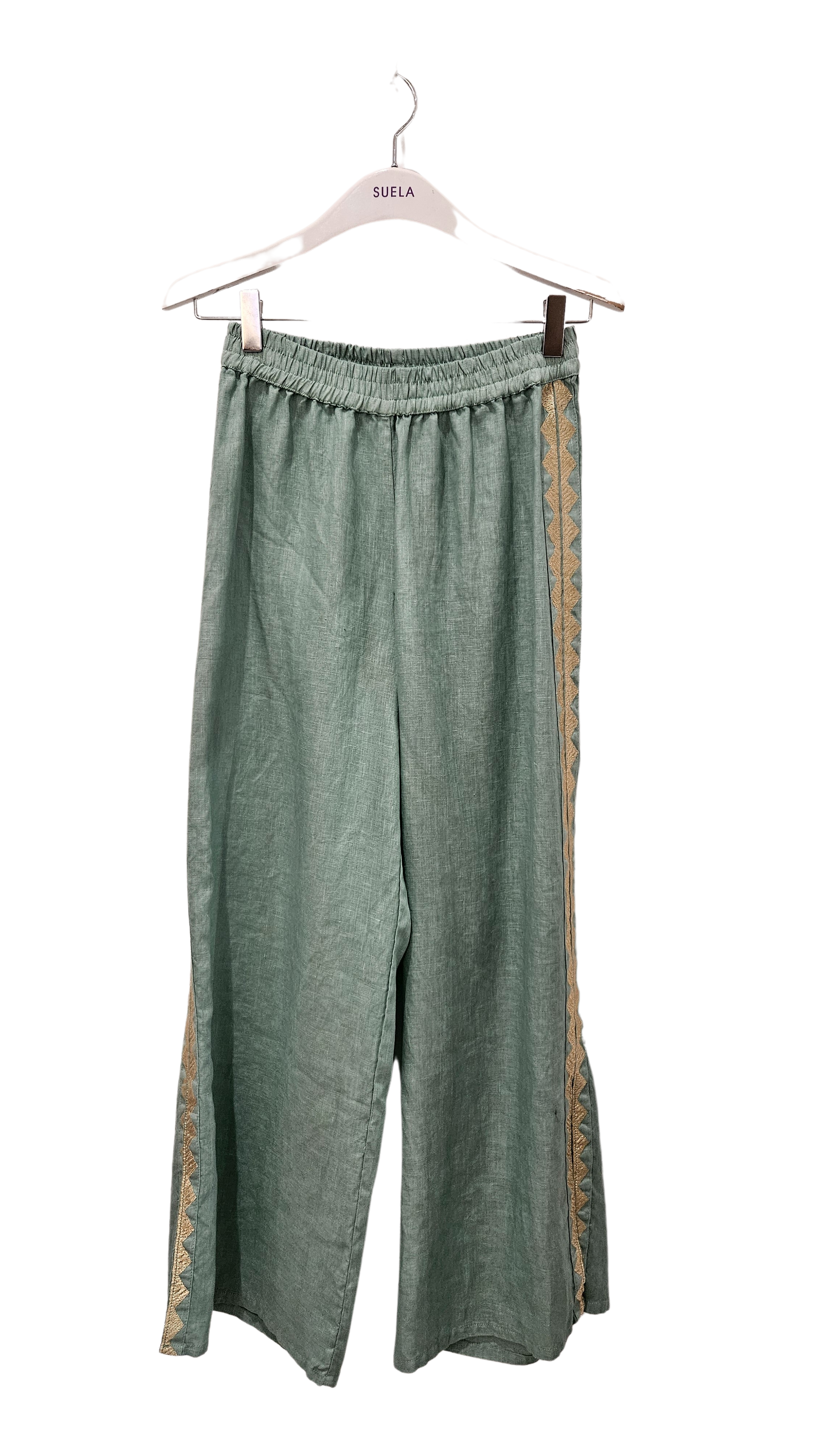 Pantalón Bordado Oro