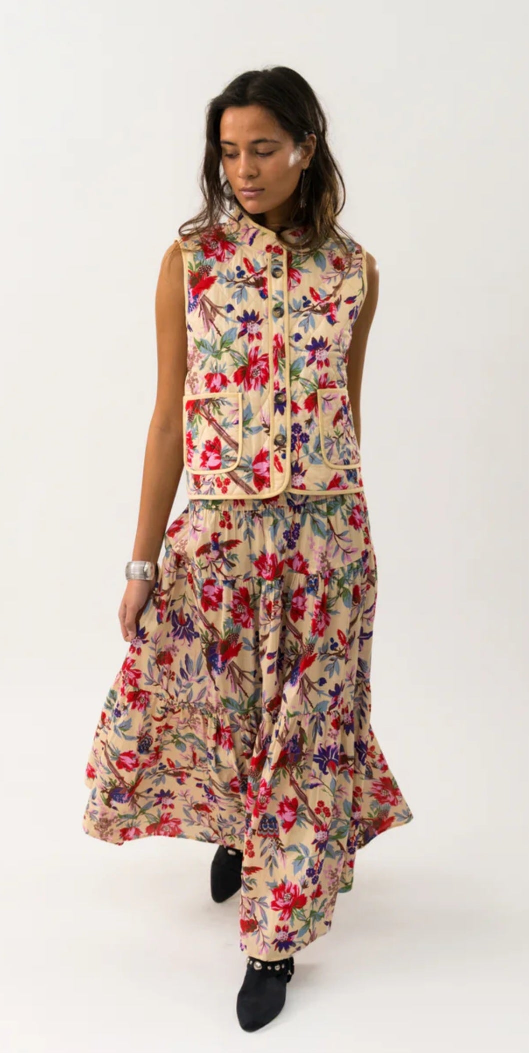 Chaleco Estampado Flores