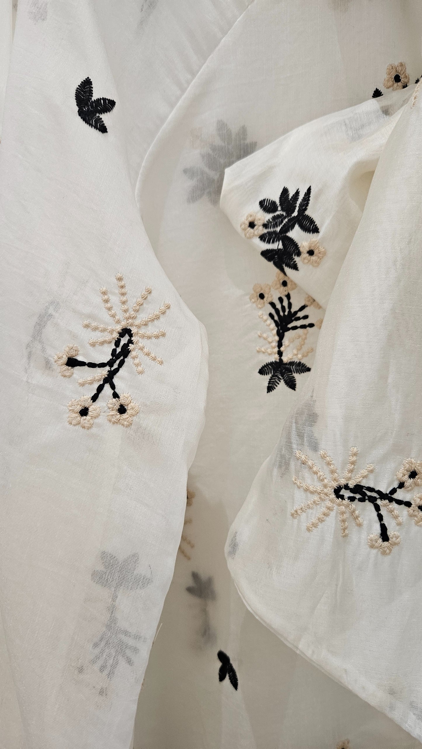 Camisa Organza Bordada