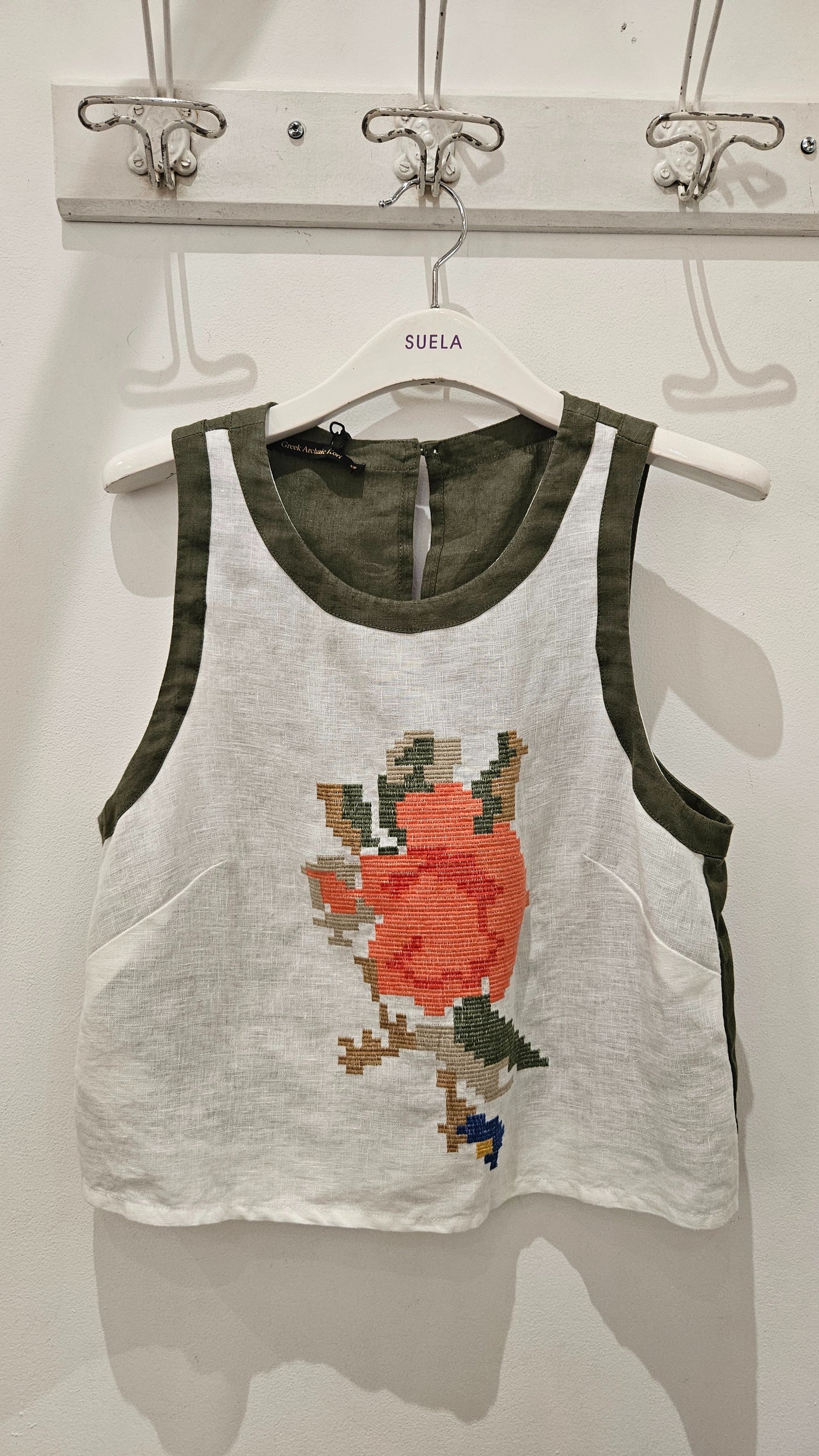 Top Bordado Multicolor