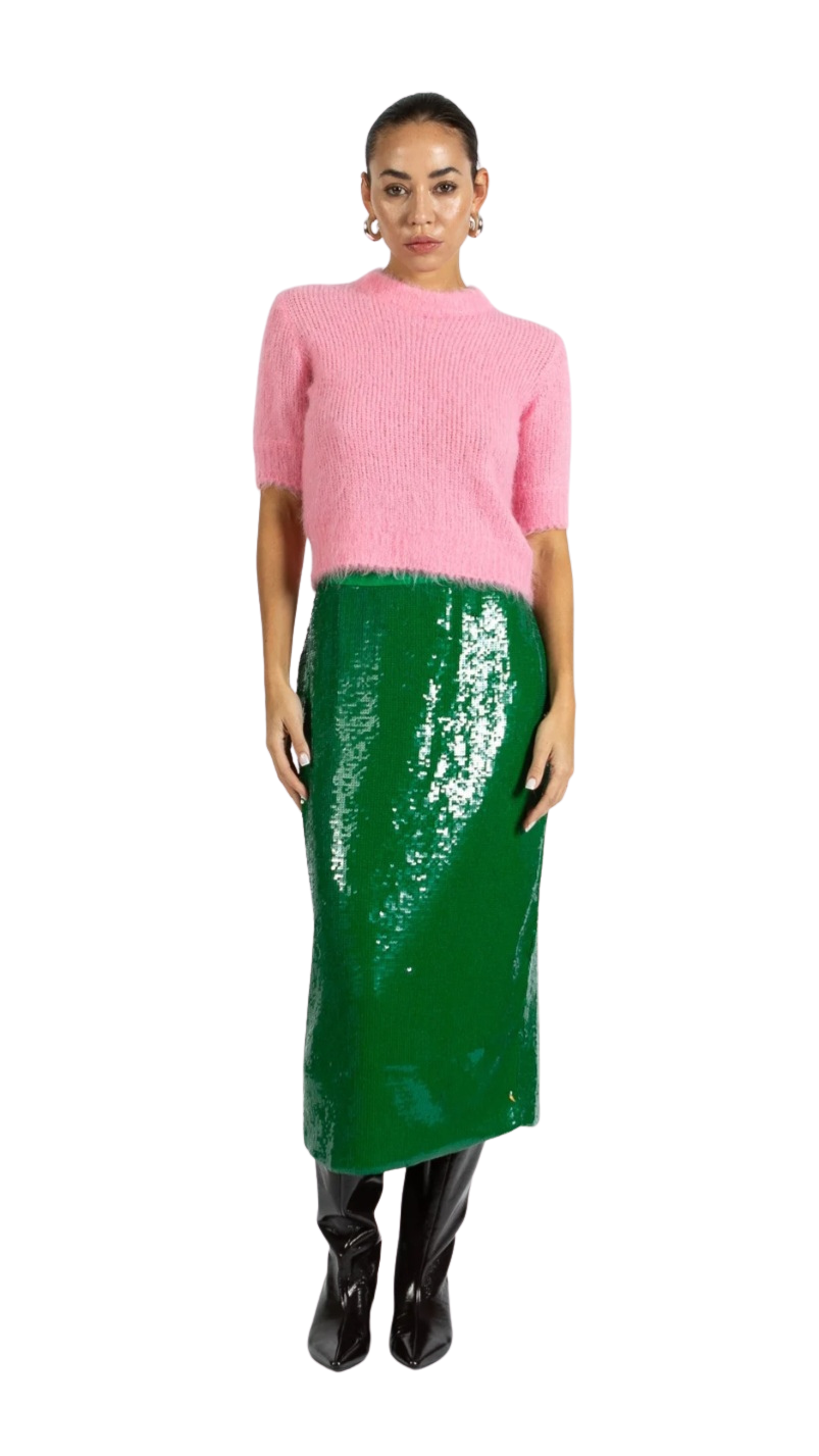 Falda Lentejuejas Verdes