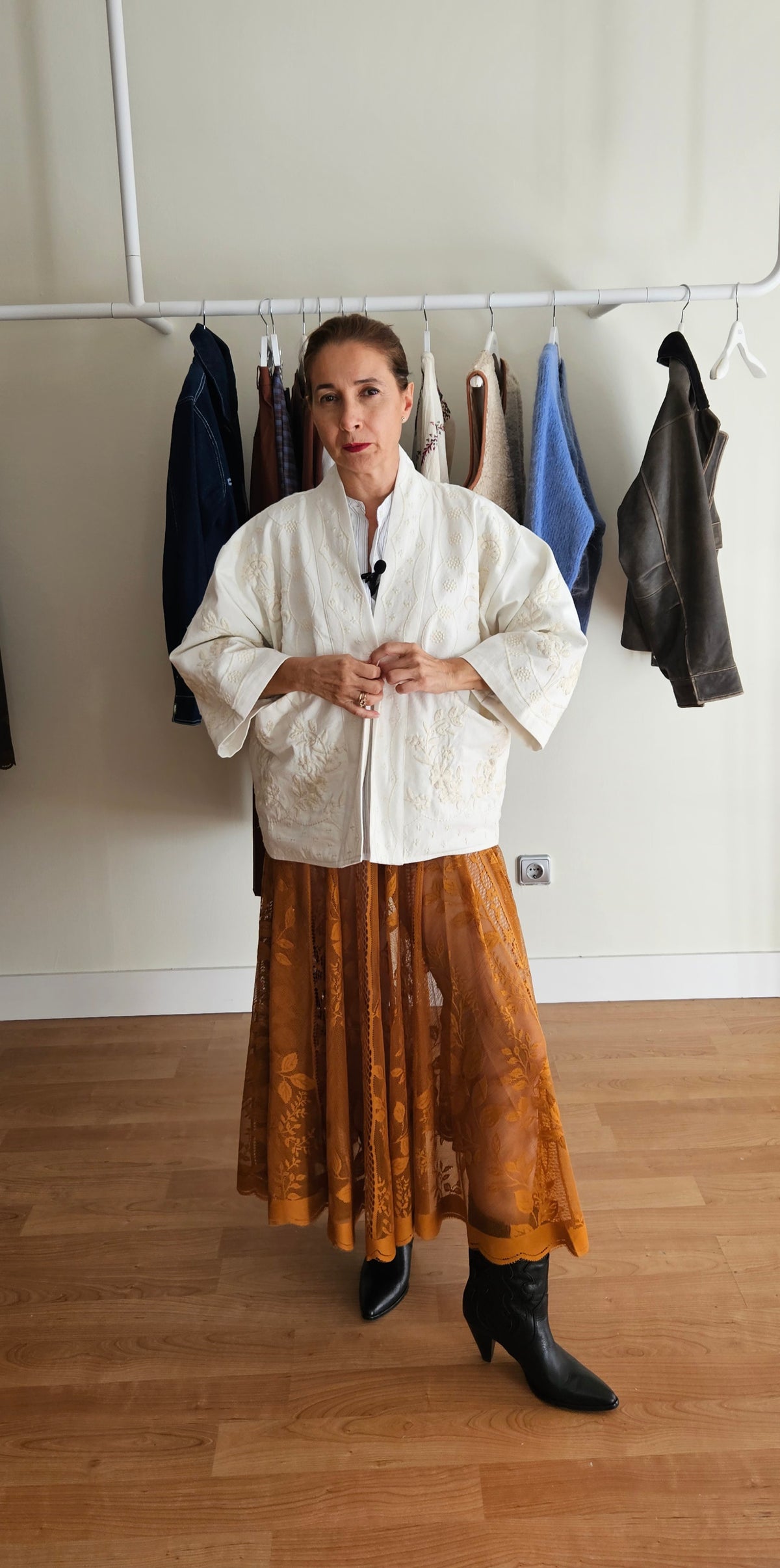 Chaqueta/Kimono Bordada