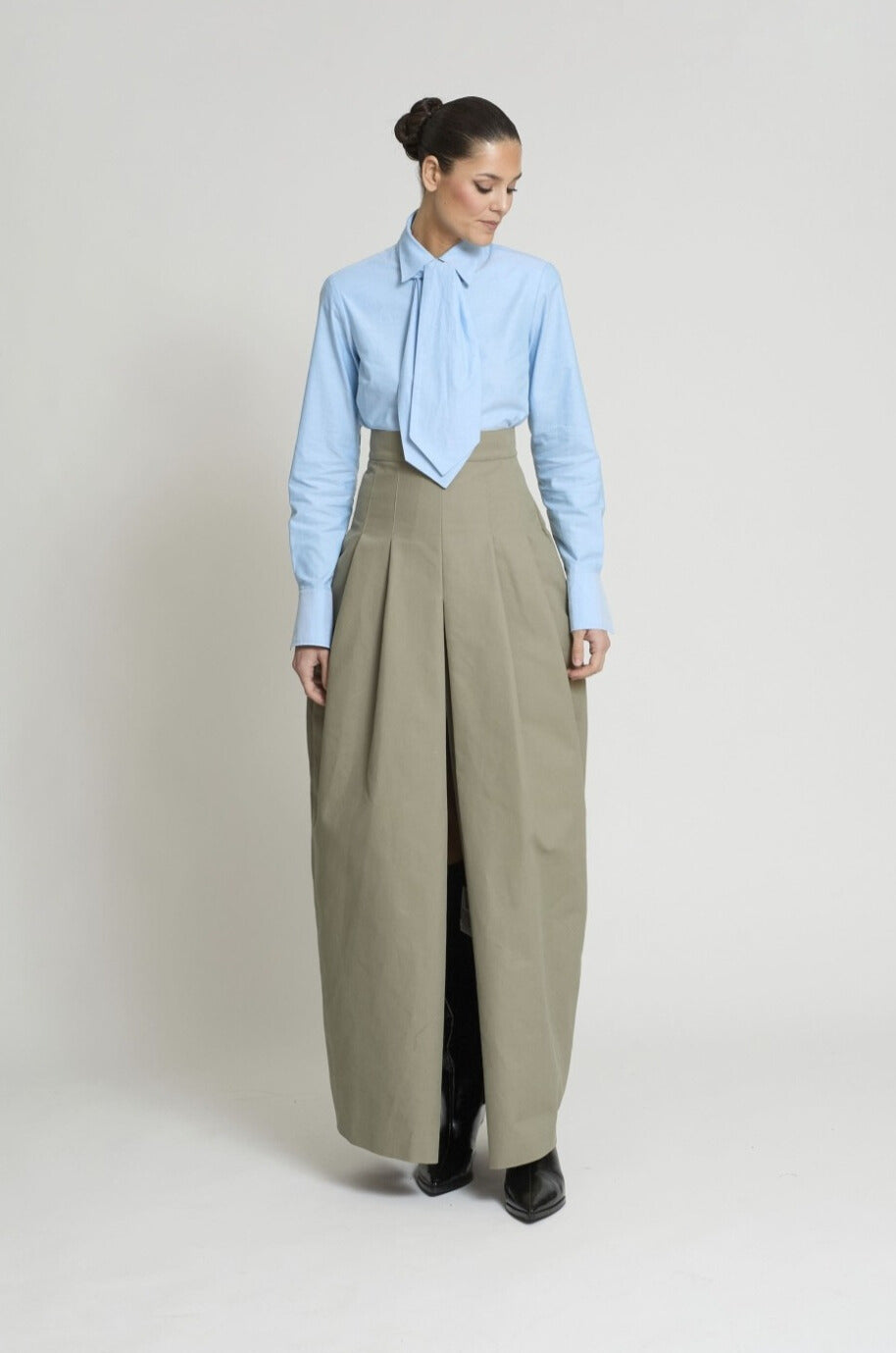 Falda Carmen Gabardina Verde