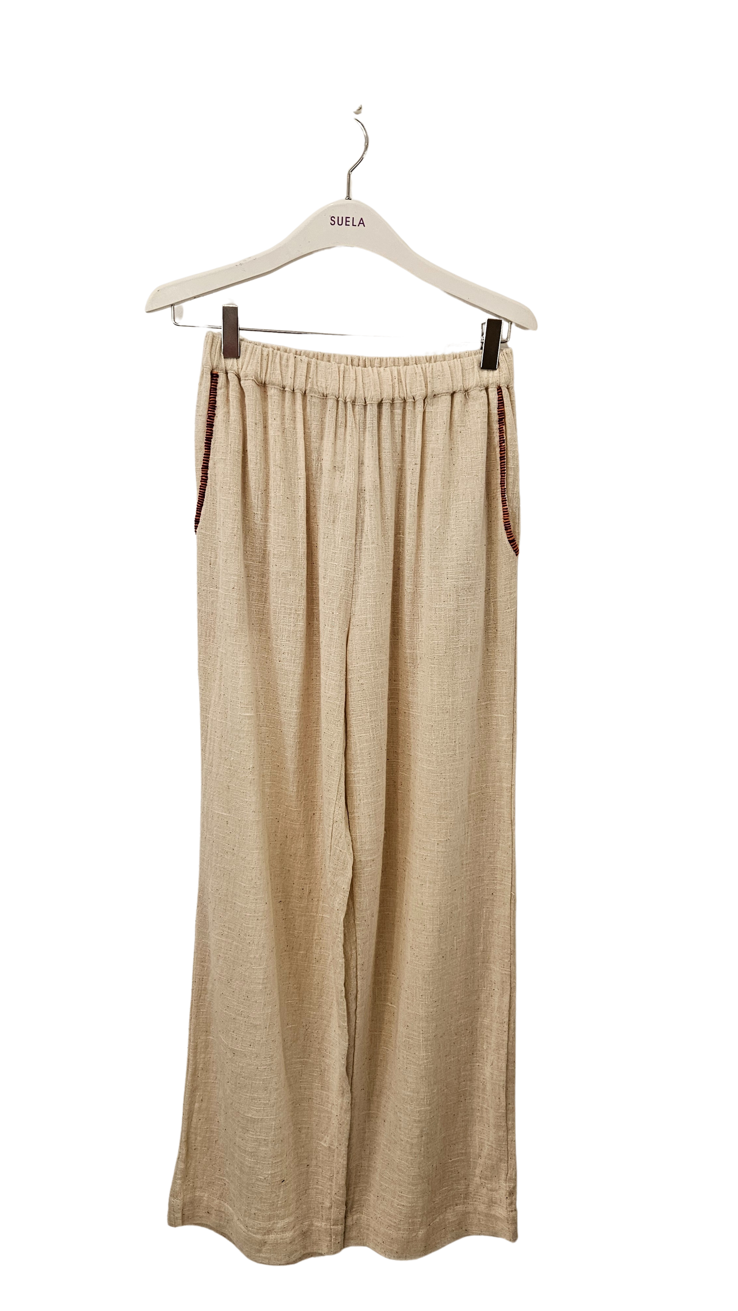 Pantalón Lino Beige