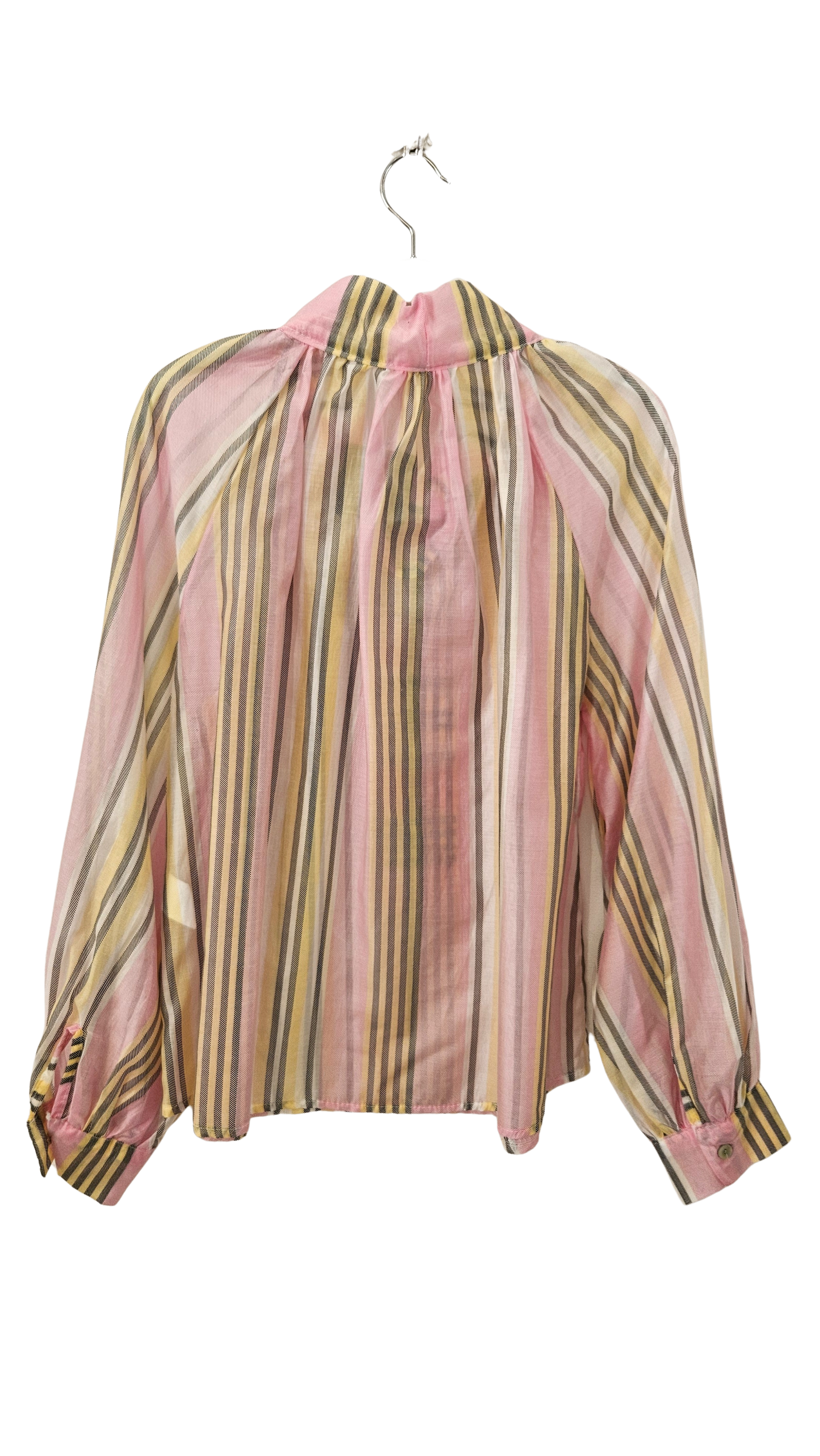 Blusa Rayas Lazo Rosa Suela