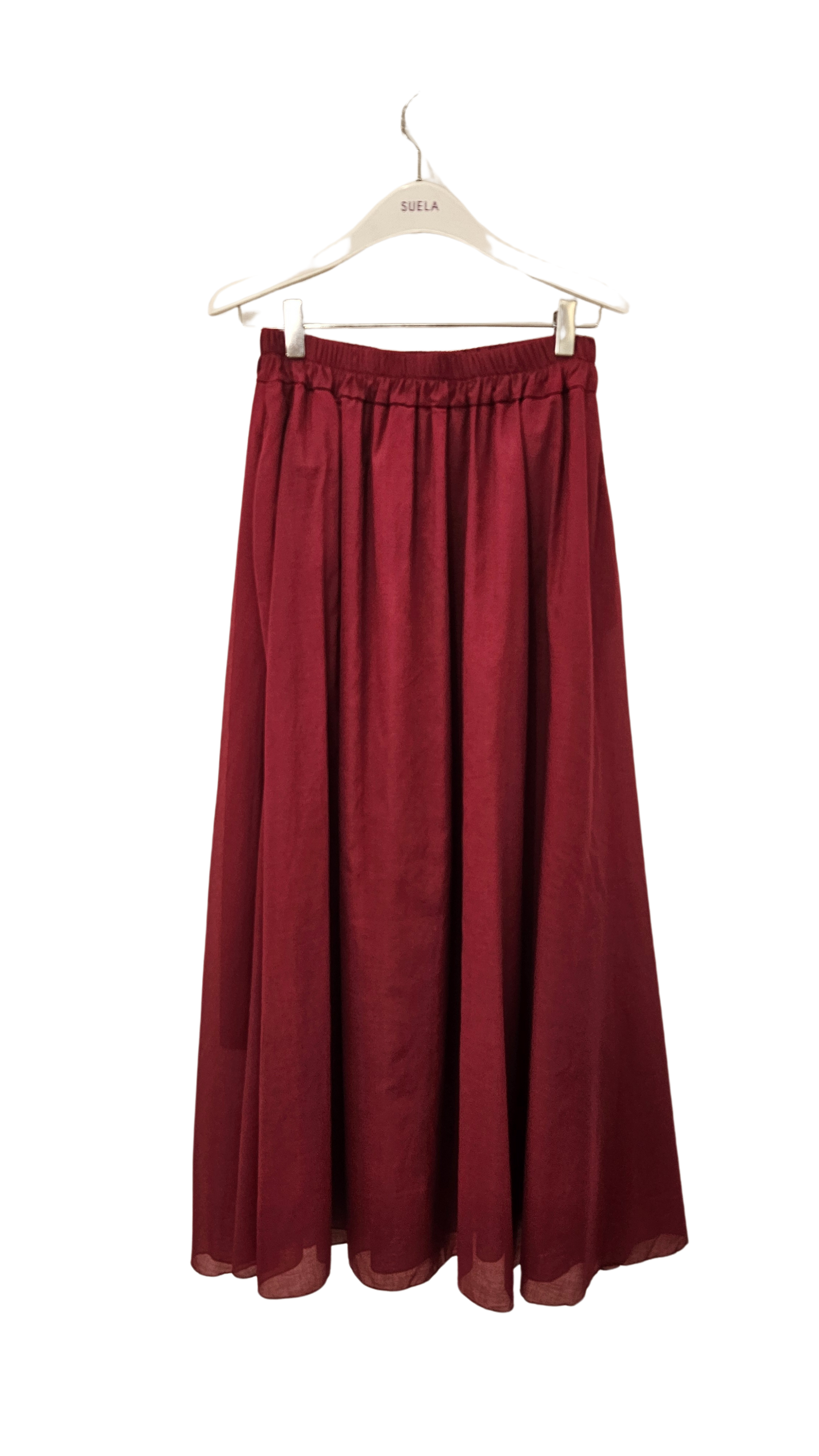 Falda Midi Ciruela