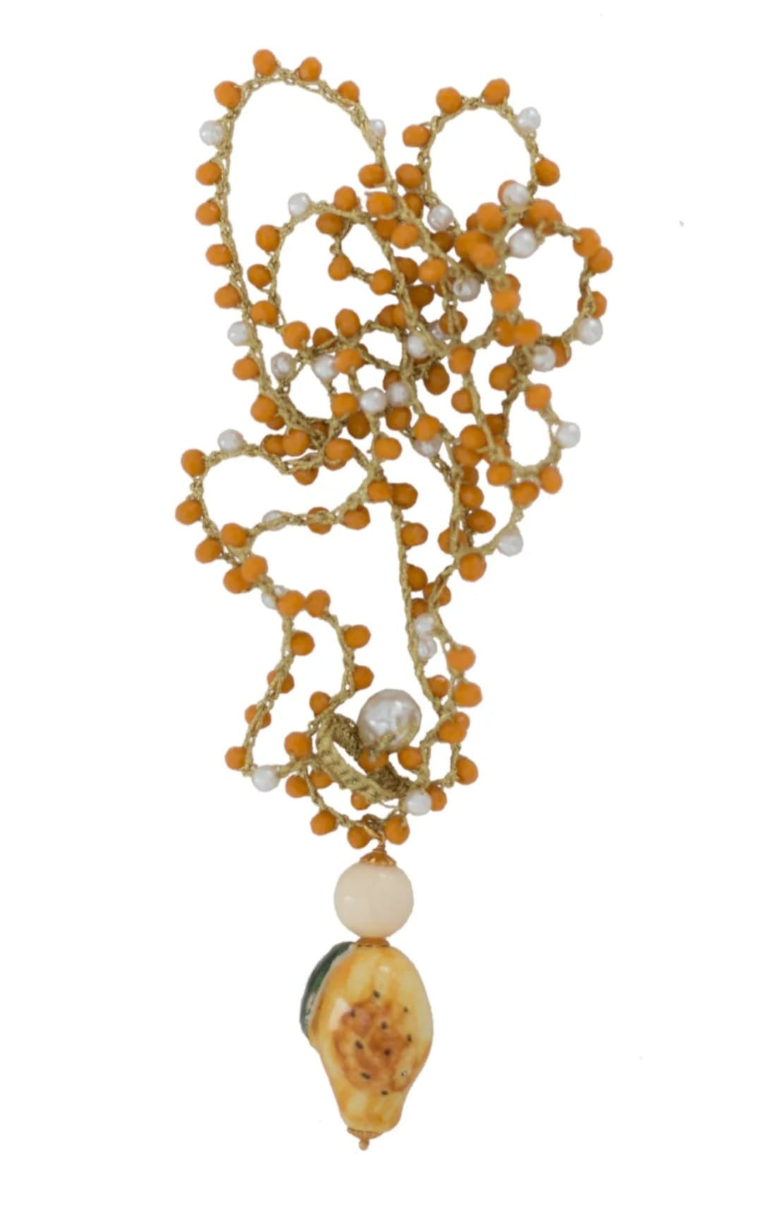 Collar Largo Cerámica Limoncello