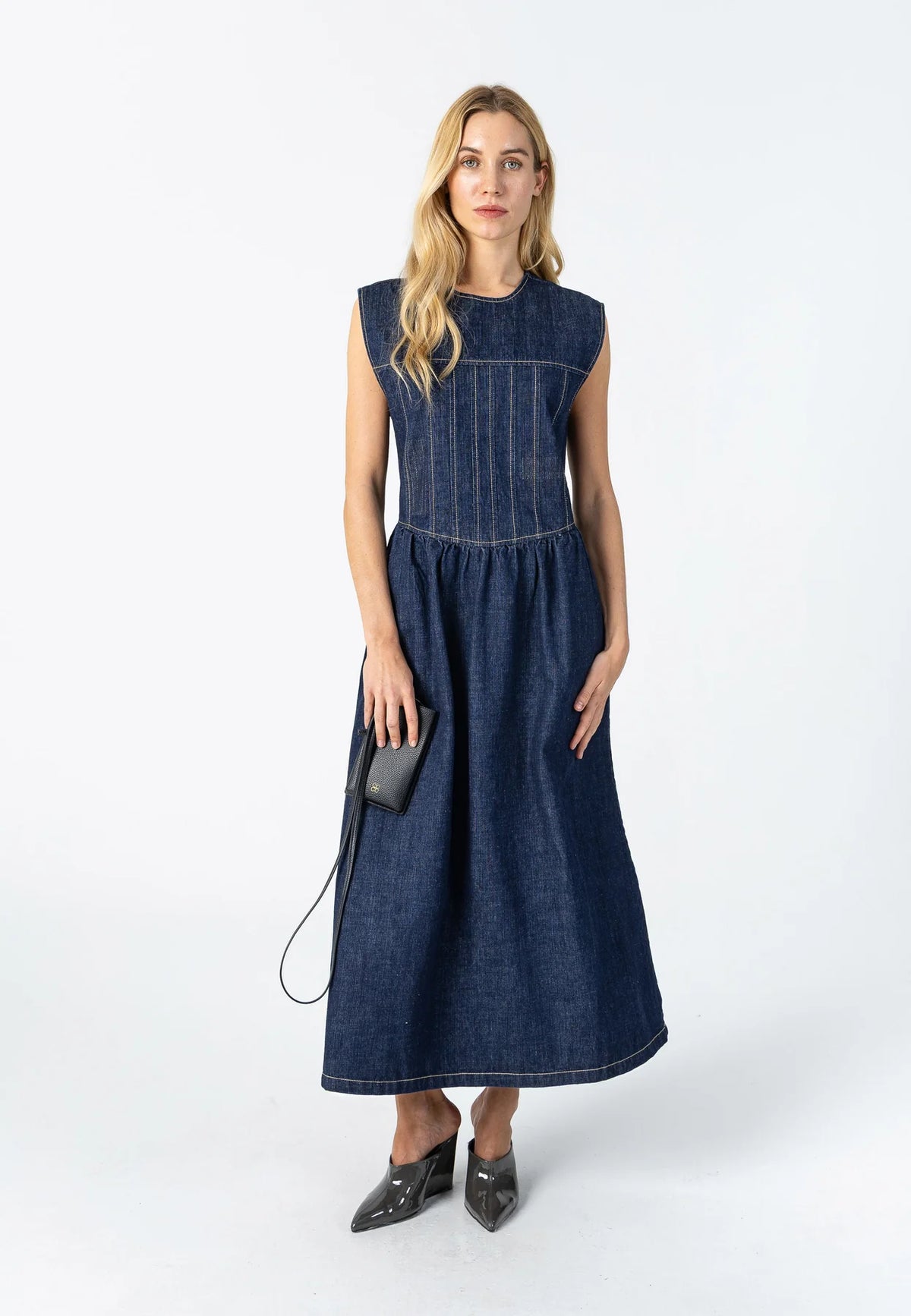 Vestido Denim Sin Mangas