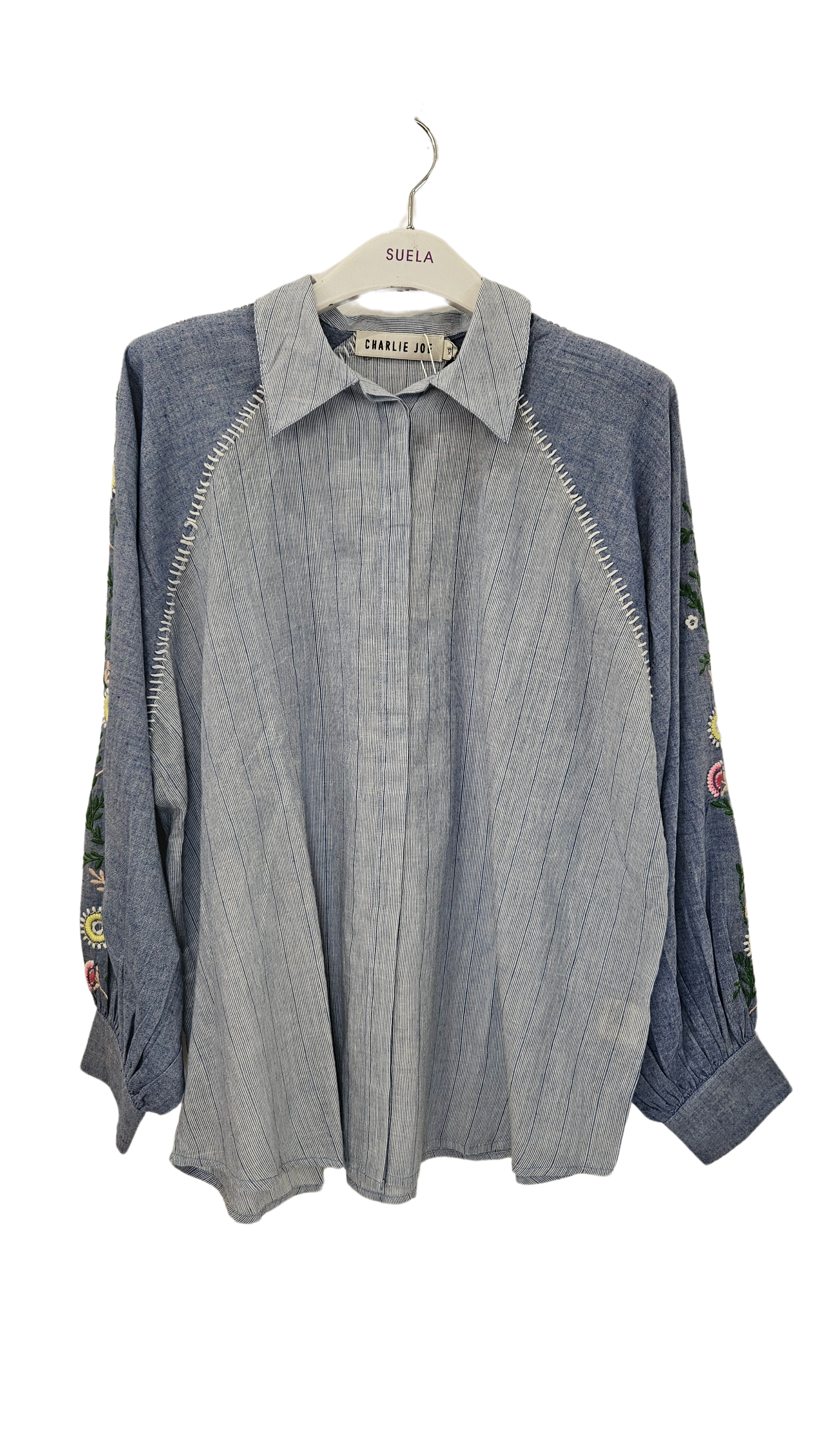 Camisa Rayas Bordado