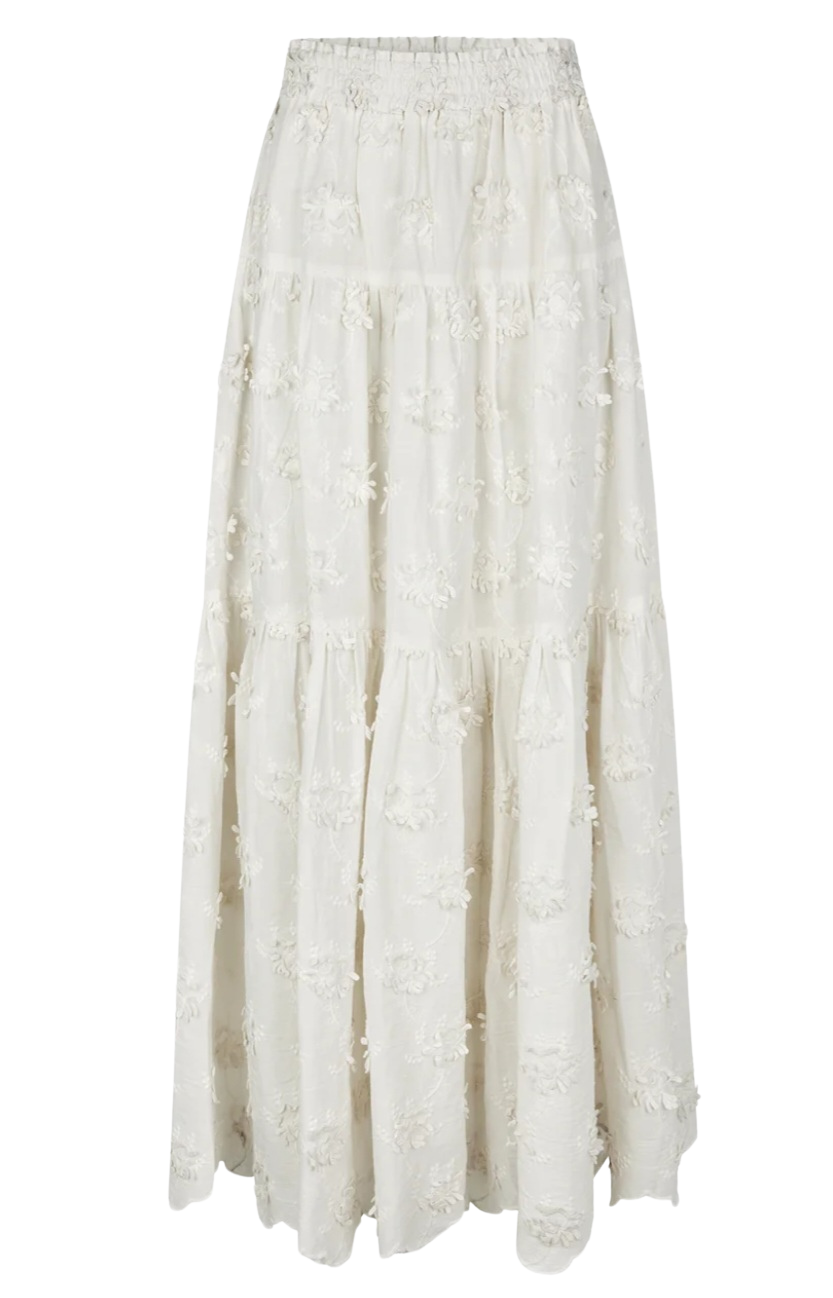 Falda Flores Relieve