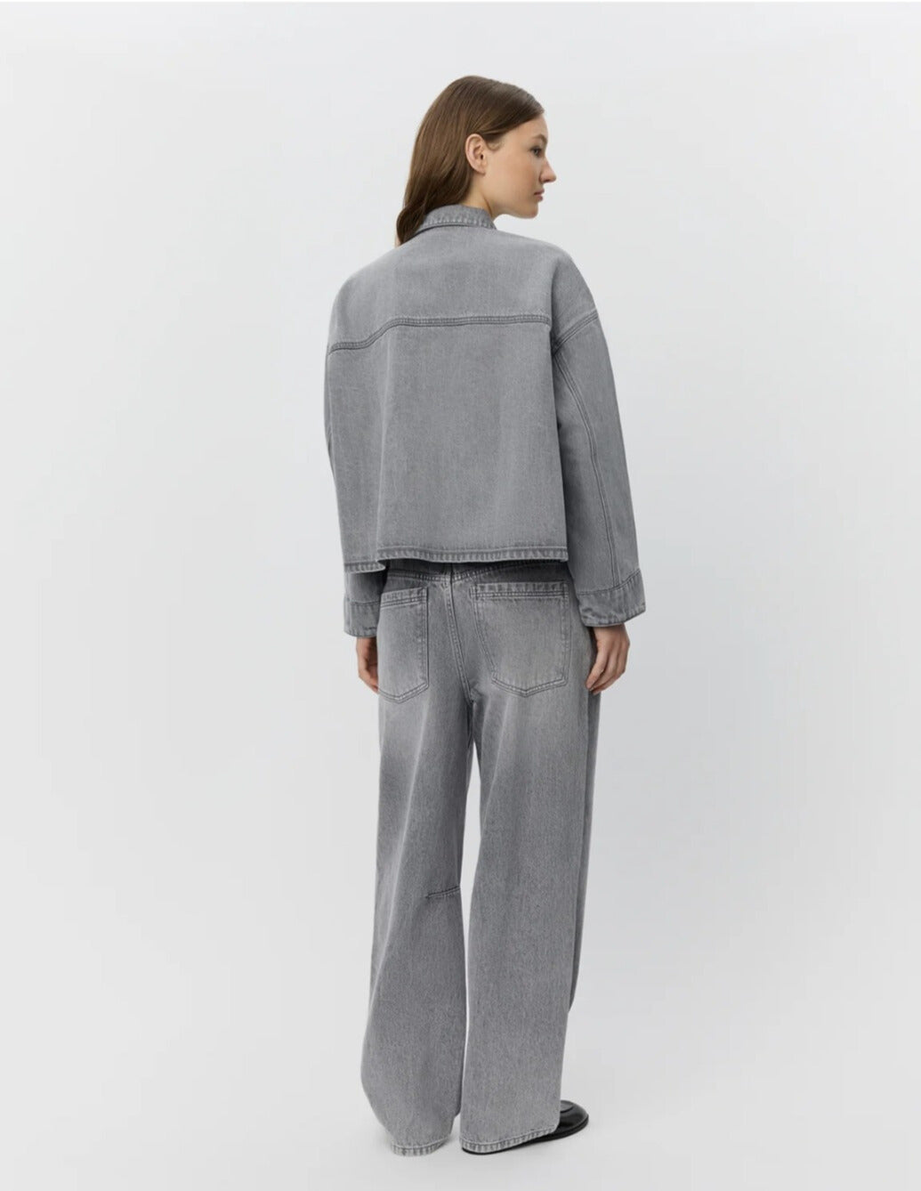 Cazadora Denim Gris