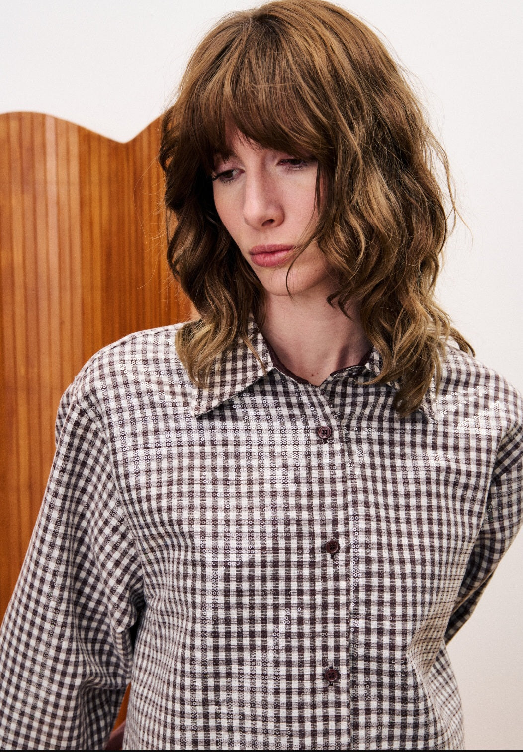 Camisa Lentejuelas Vichy
