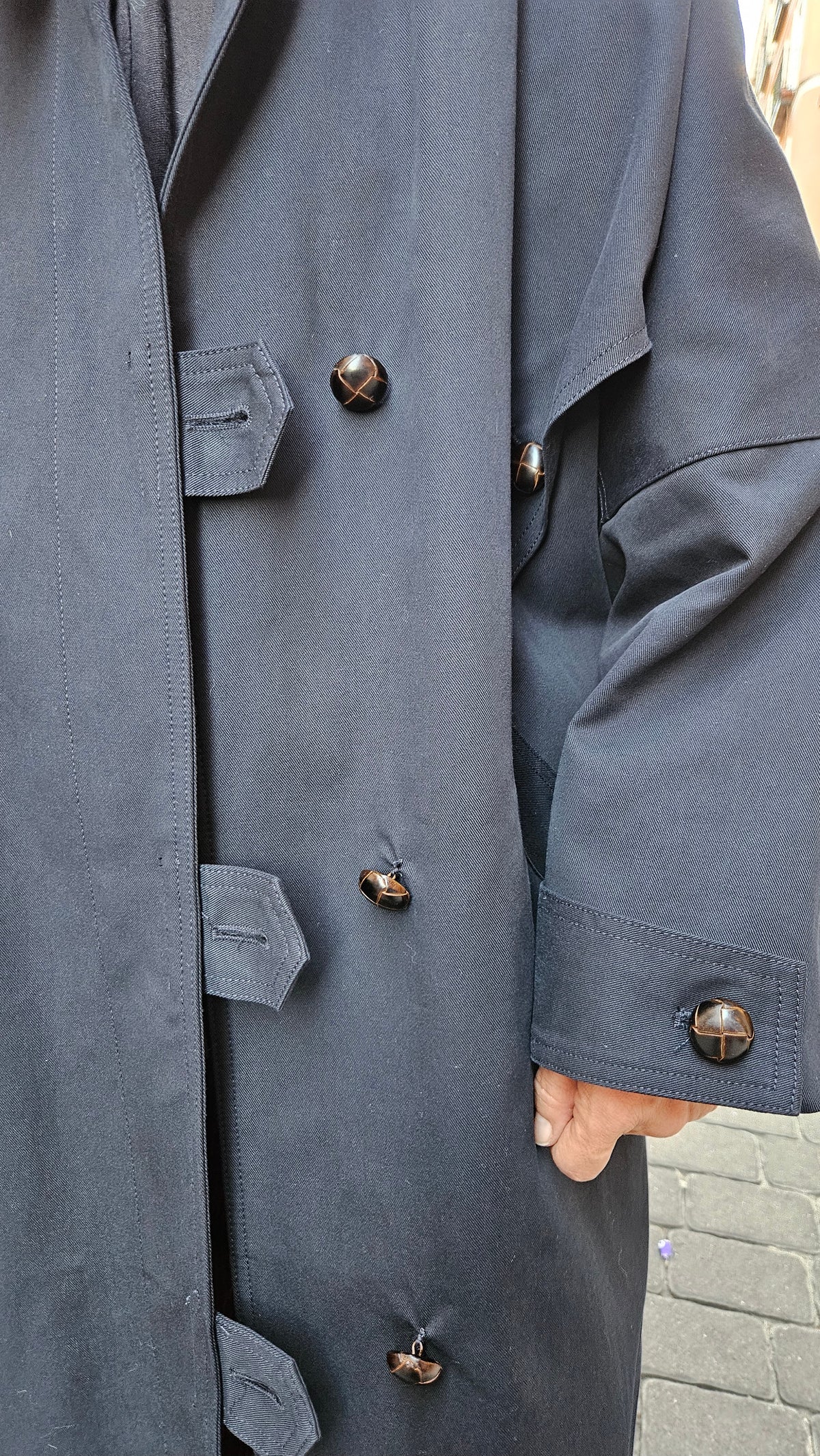 Gabardina Over Azul Marino