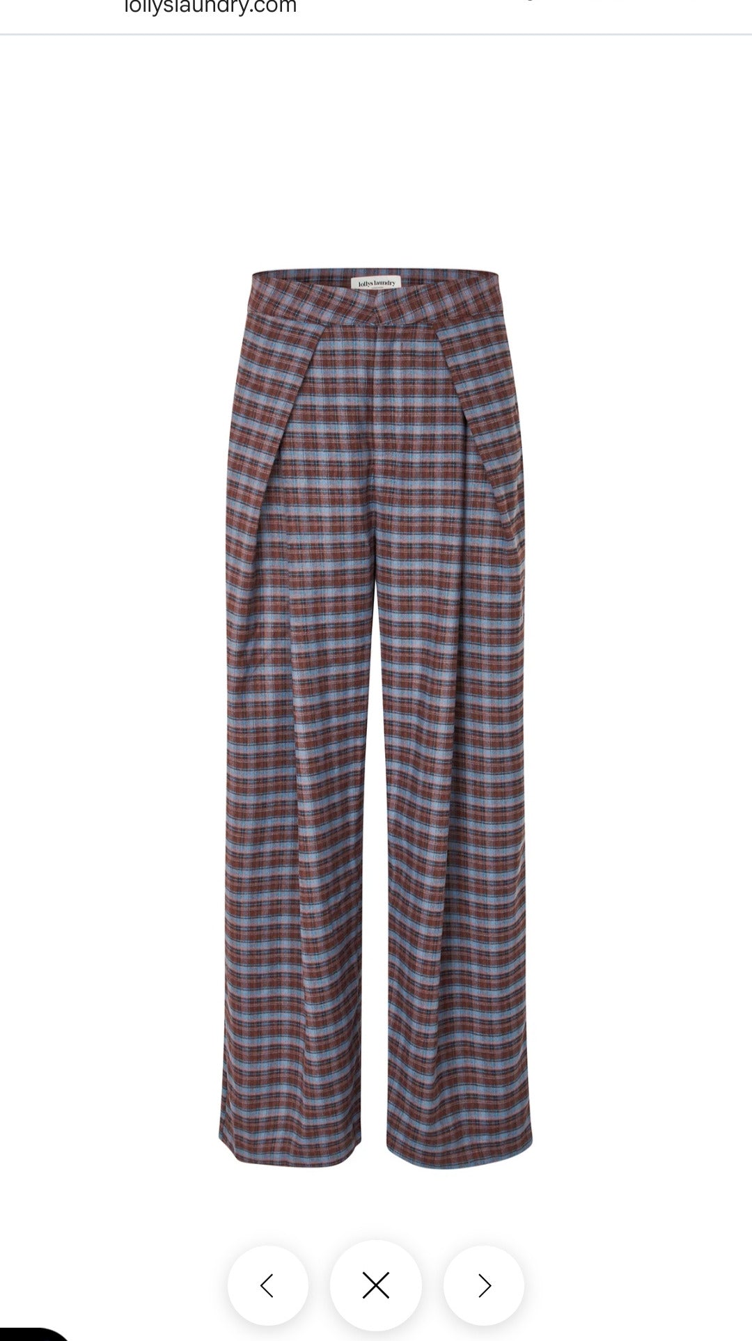 Pantalón Cuadros Chocolate