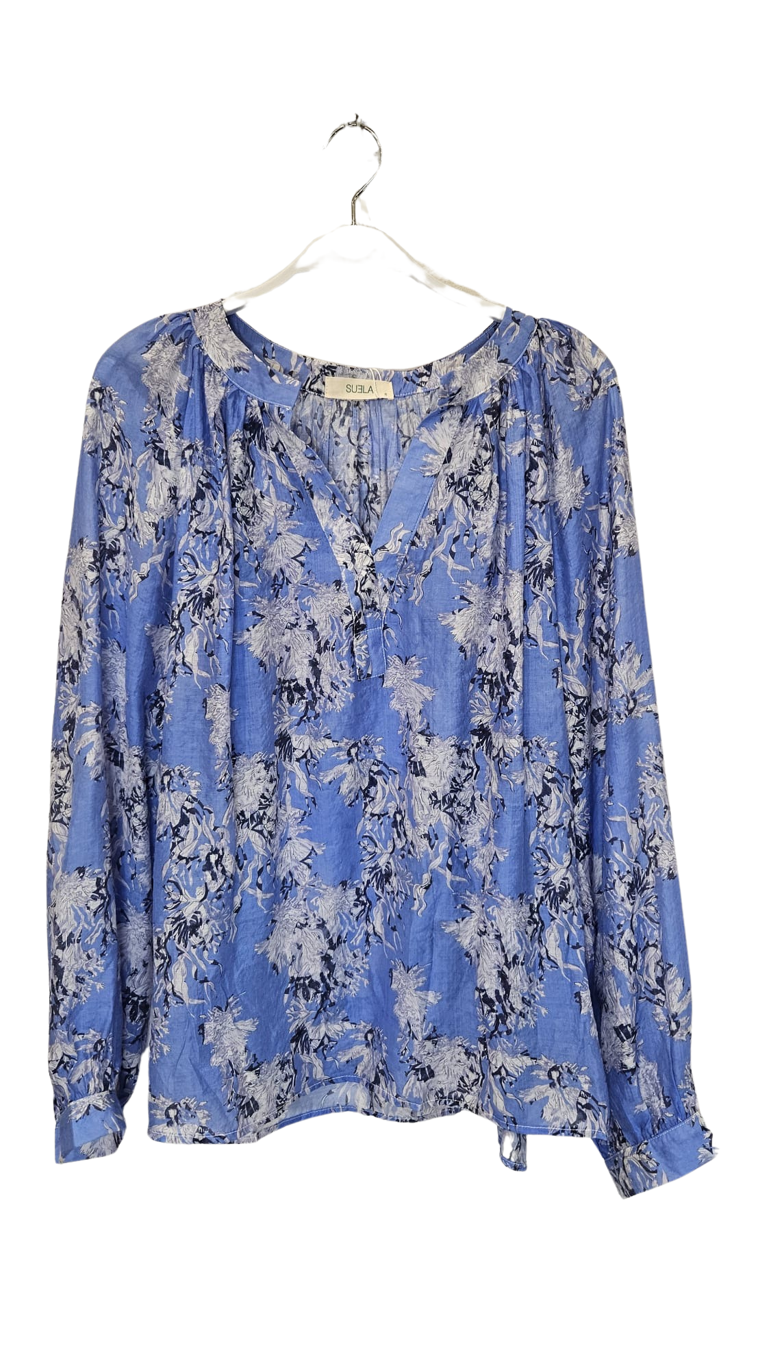 Blusa Estampada Azul