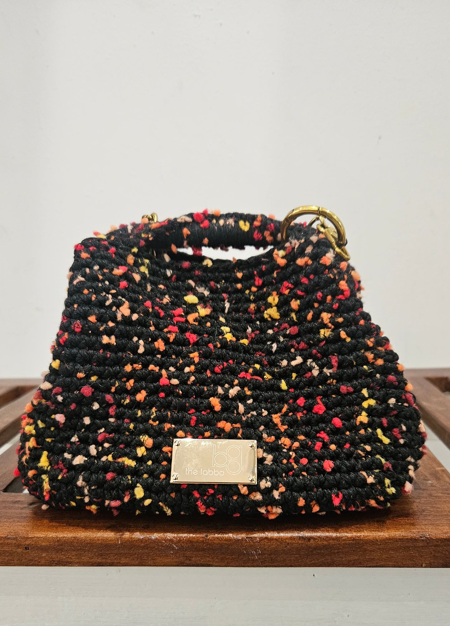 Clutch Melangé Negro