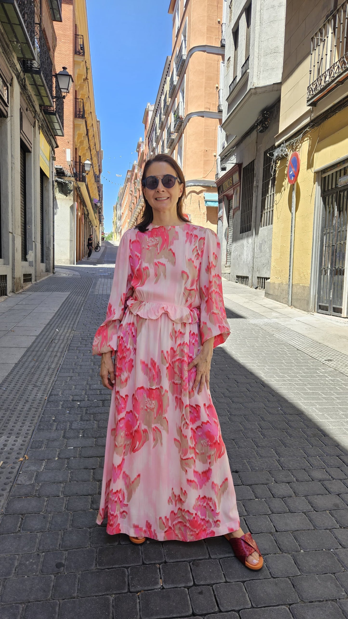 Vestido Rosa Estampado
