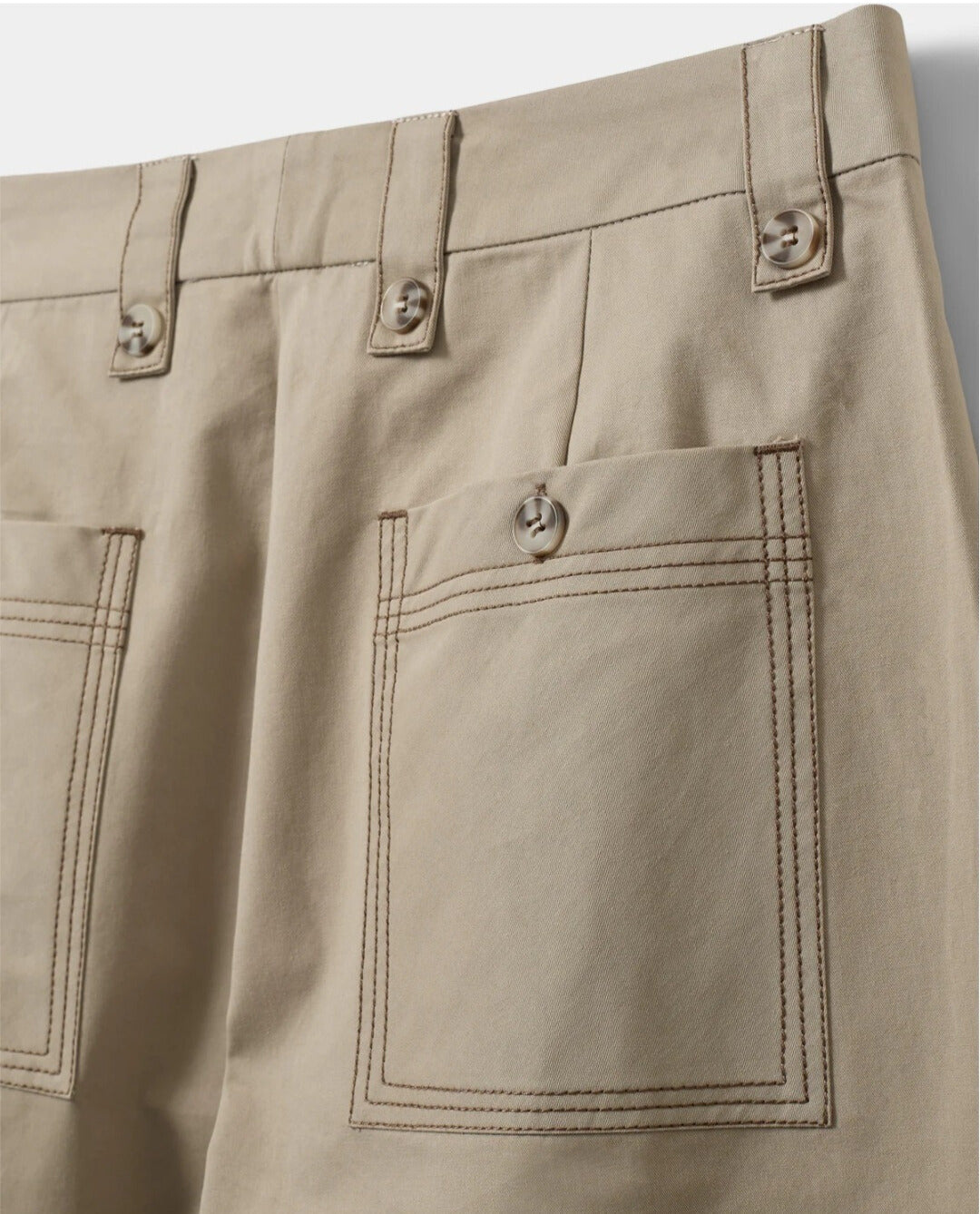 Pantalón Pinzas Bolsillos Arena