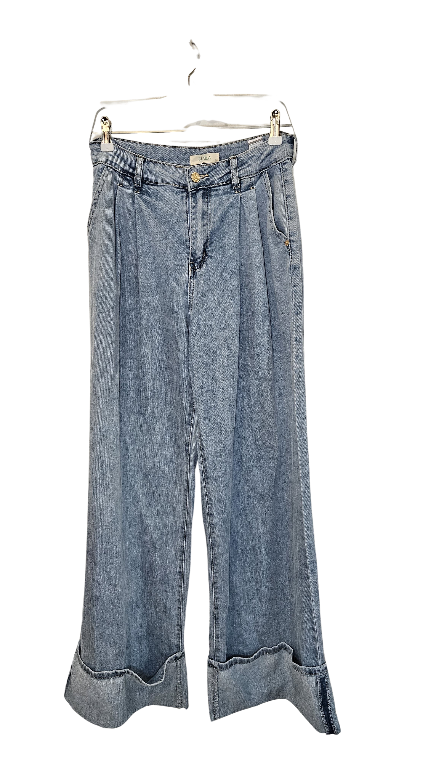 Pantalón Denim Pierna Ancha