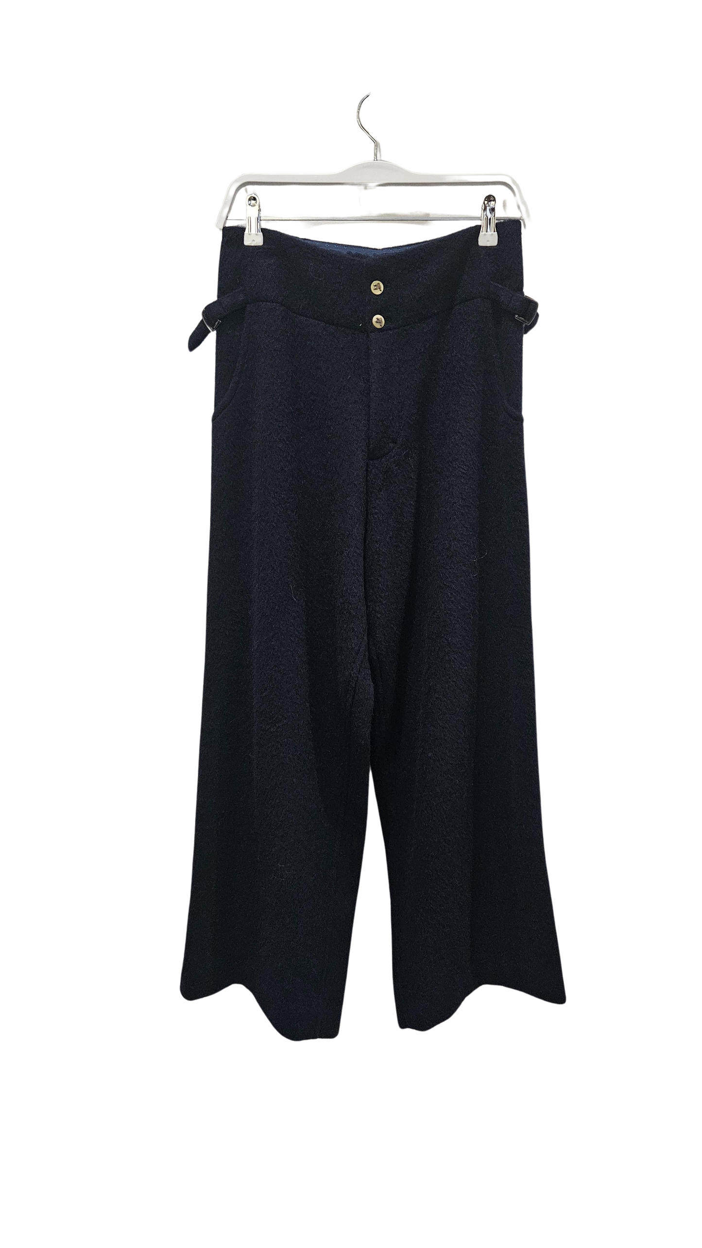 Pantalón japonés lana azul