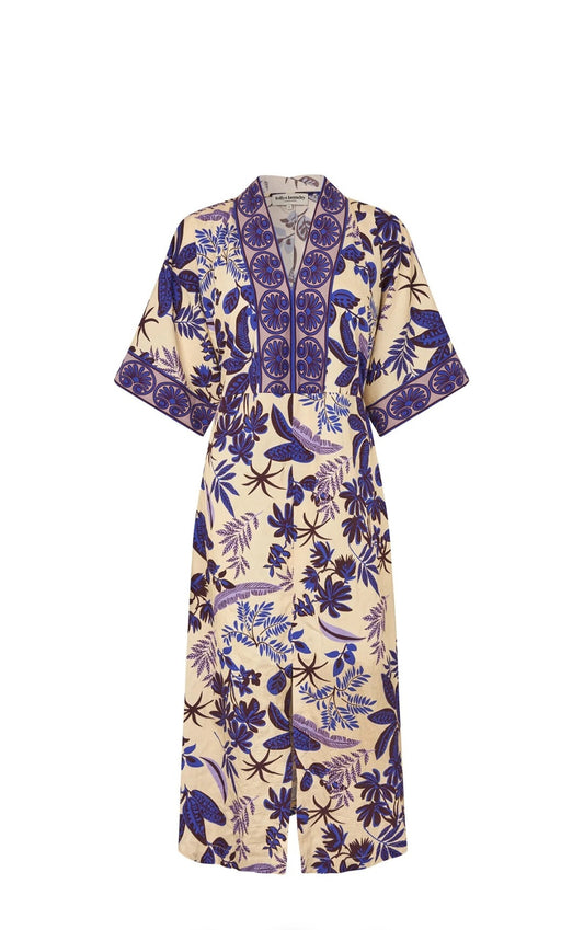 Vestido Estampado Azul