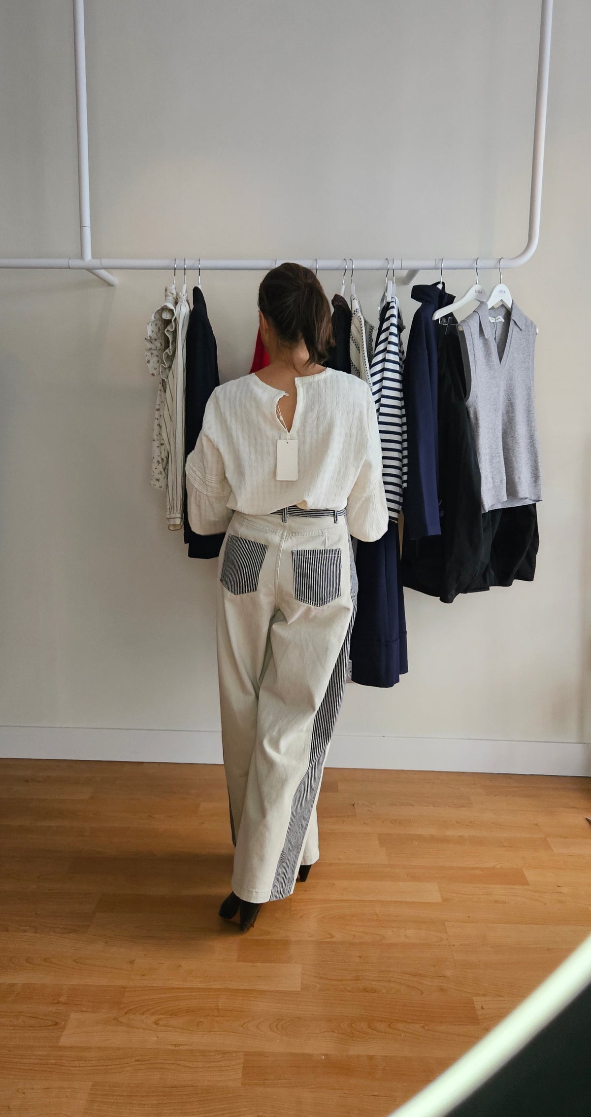 Pantalón Bicolor Rayas