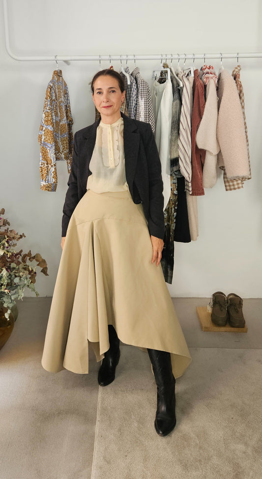 Blazer Gris Jaspeada