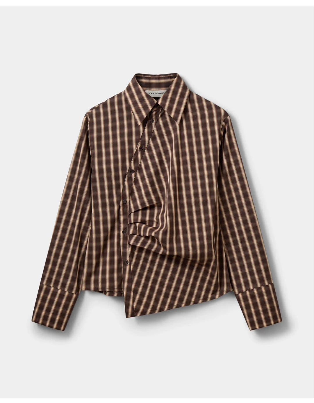 Camisa Asimétrica Cuadros