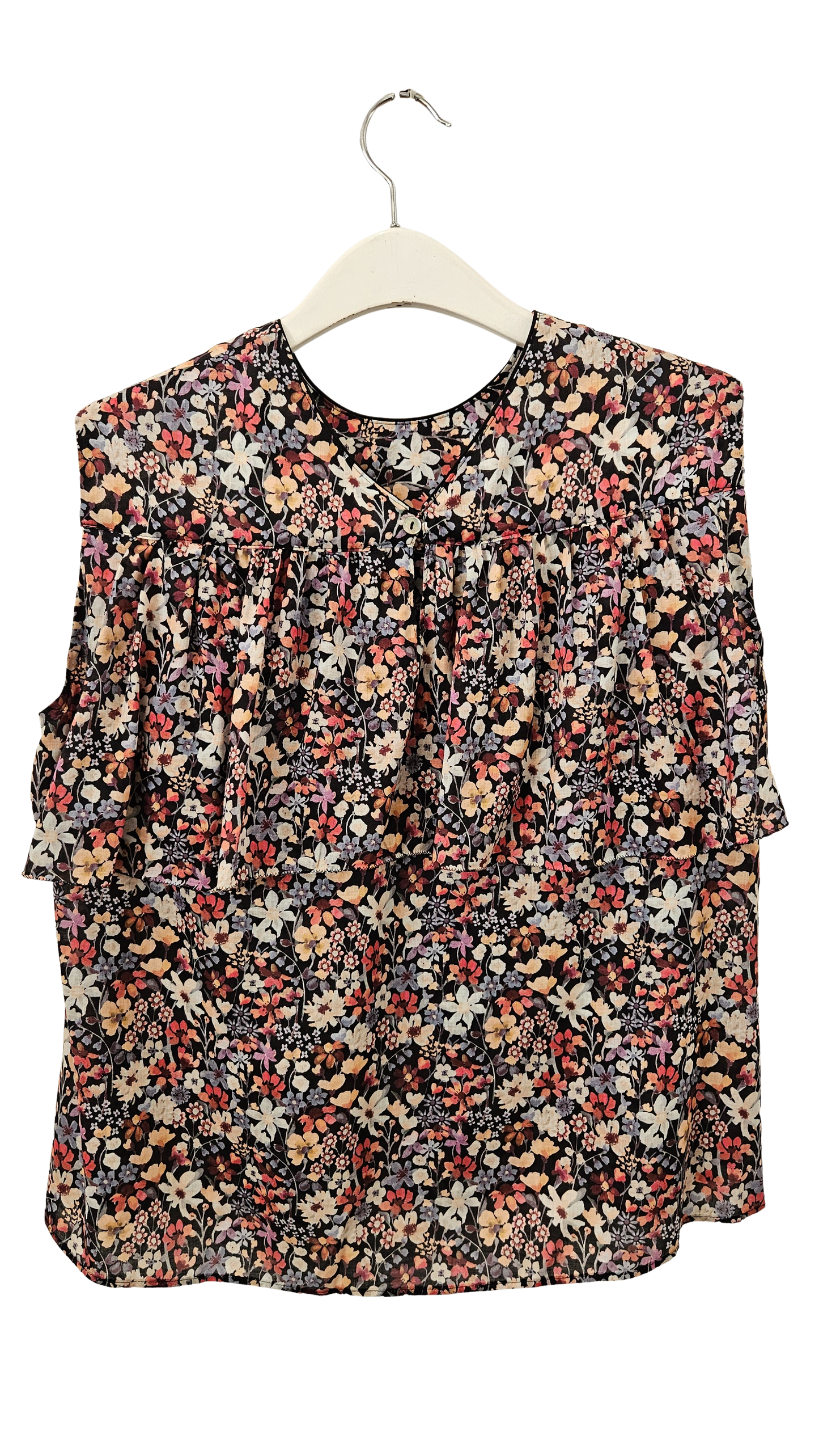 Top Sin Mangas Flores Liberty Japón