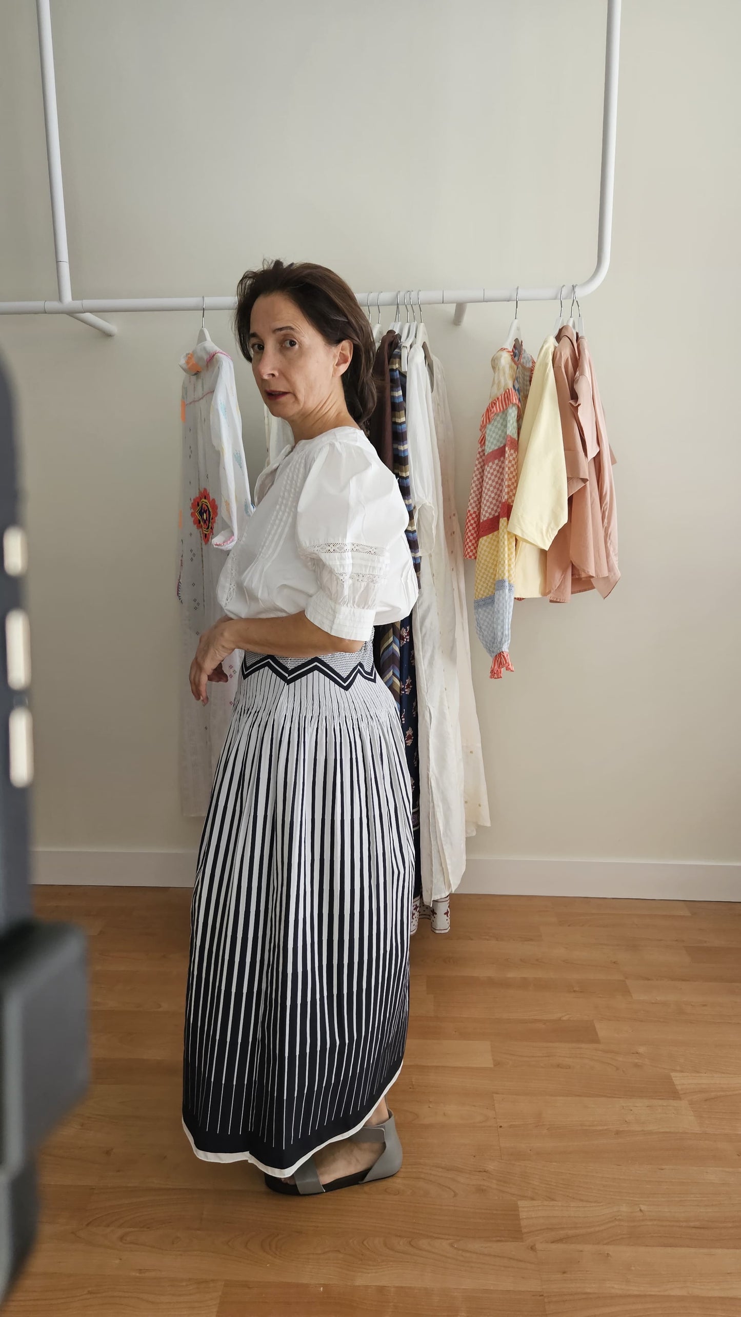 Camisa Blanca Manga Farol