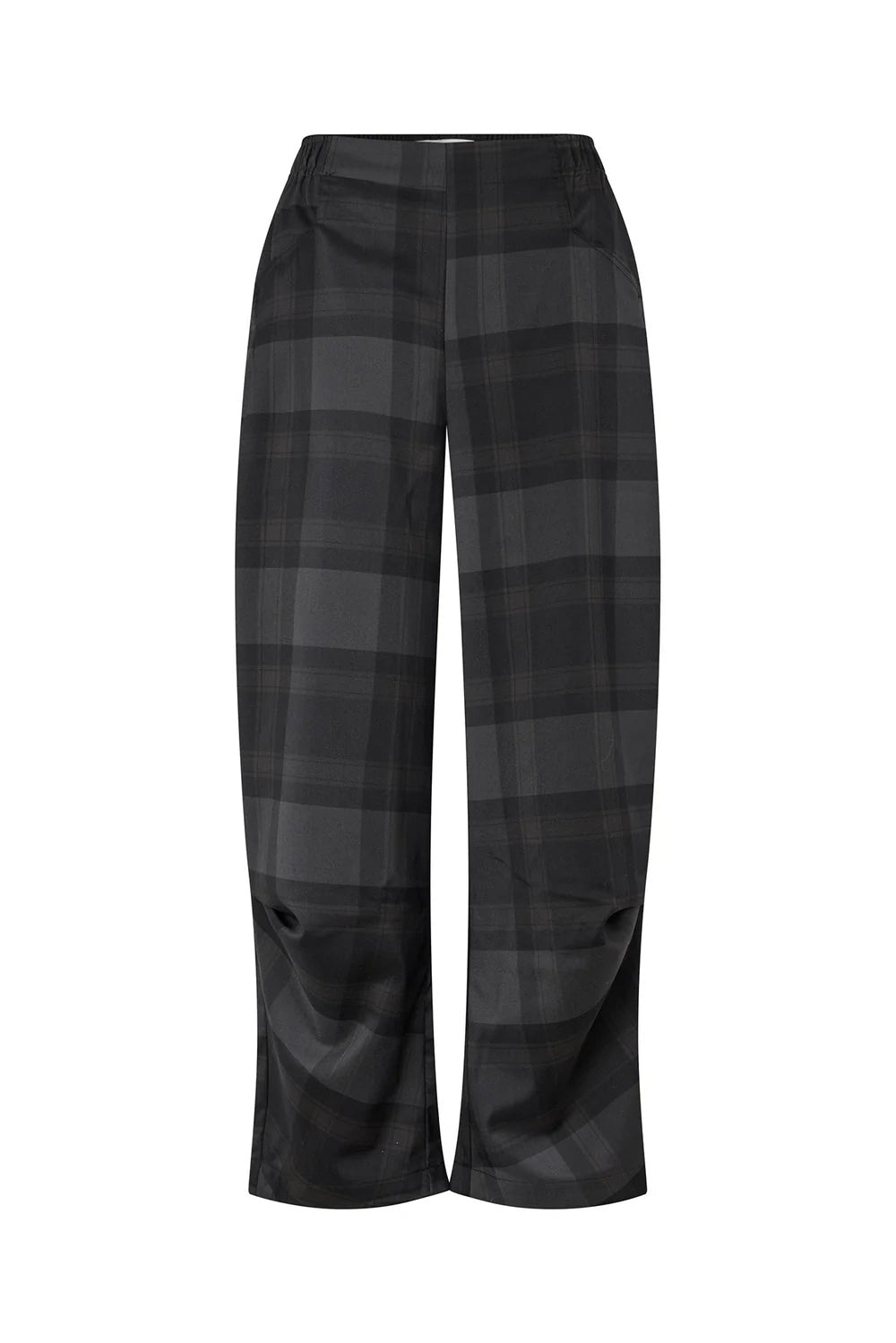 Pantalón Cuadros Gris Oscuro