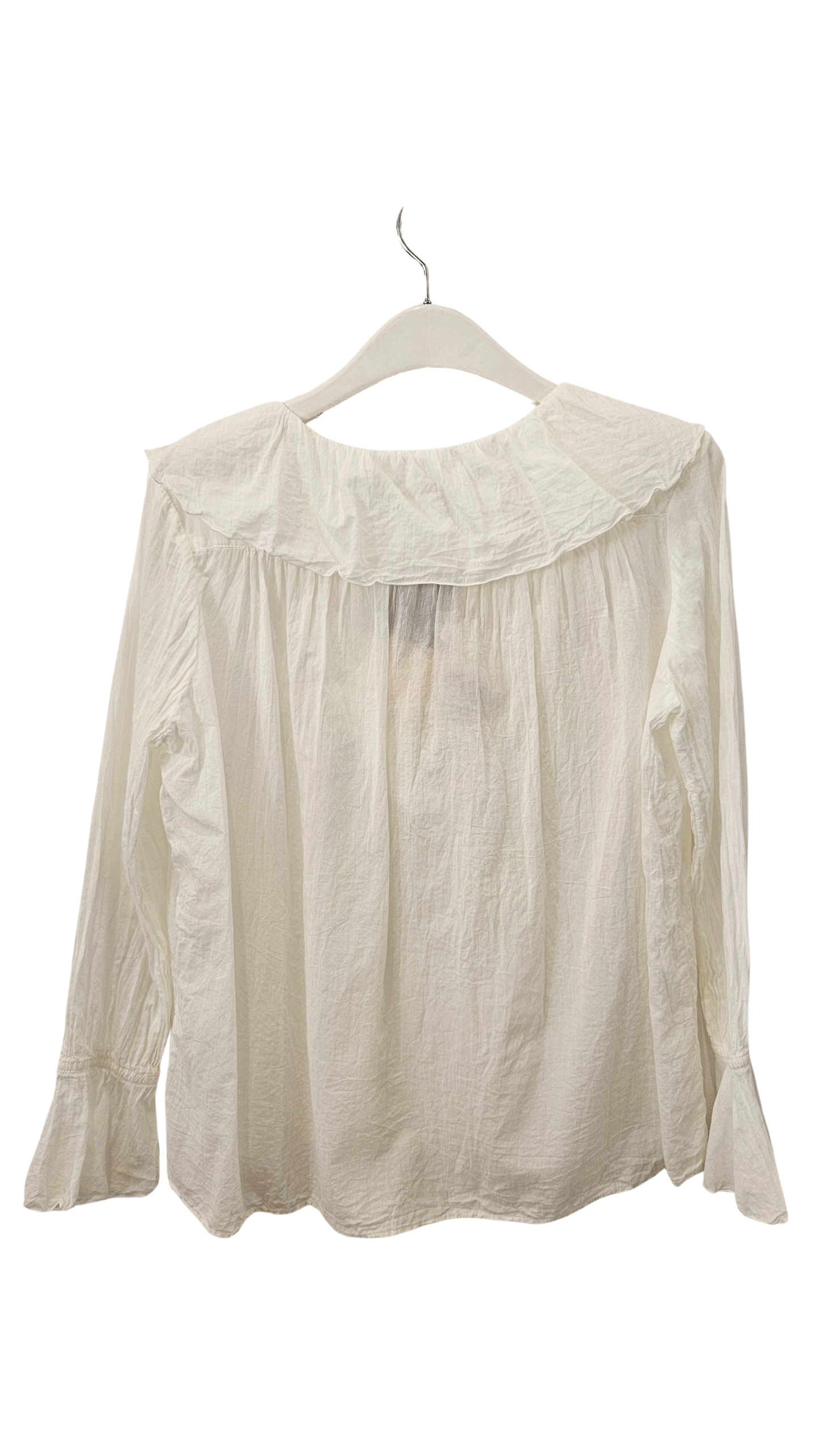 Blusa Bordada Volantes Japón