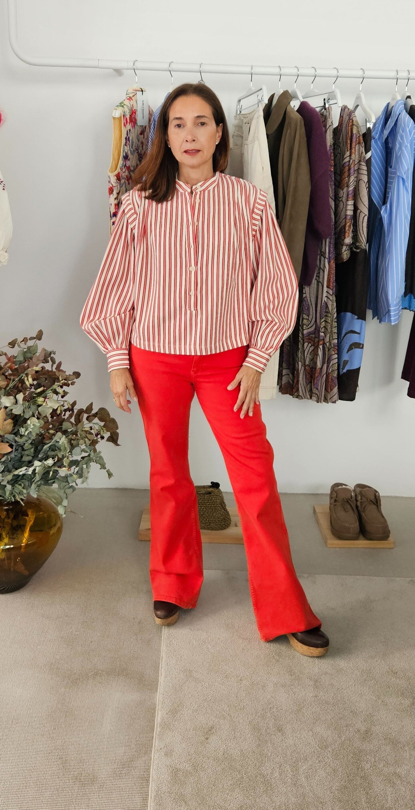 Pantalón Vaquero Rojo