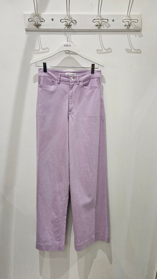 Pantalón sarga malva