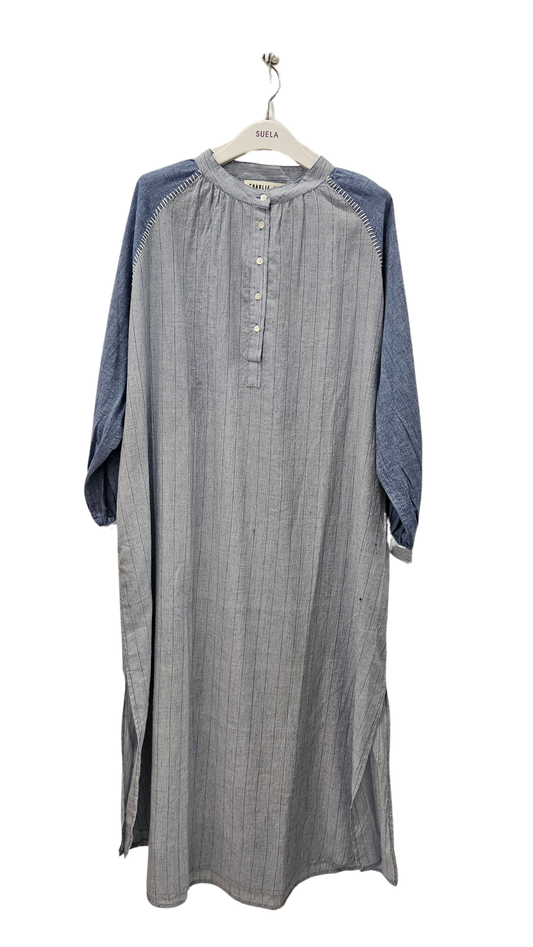 Vestido Rayas Bordado