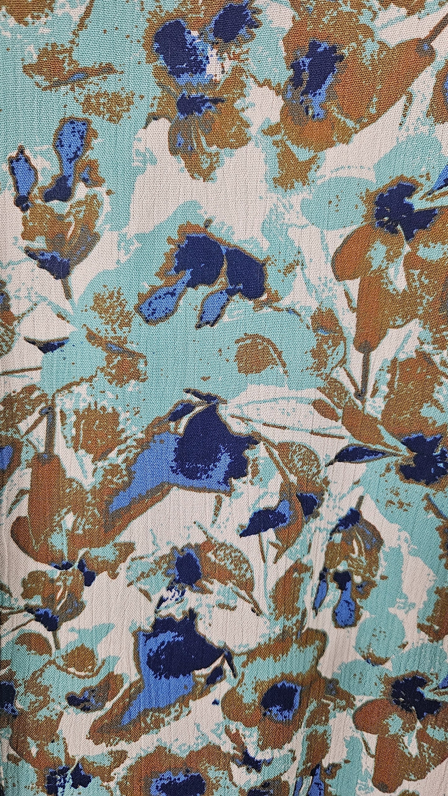 Camisa Estampada Turquesa