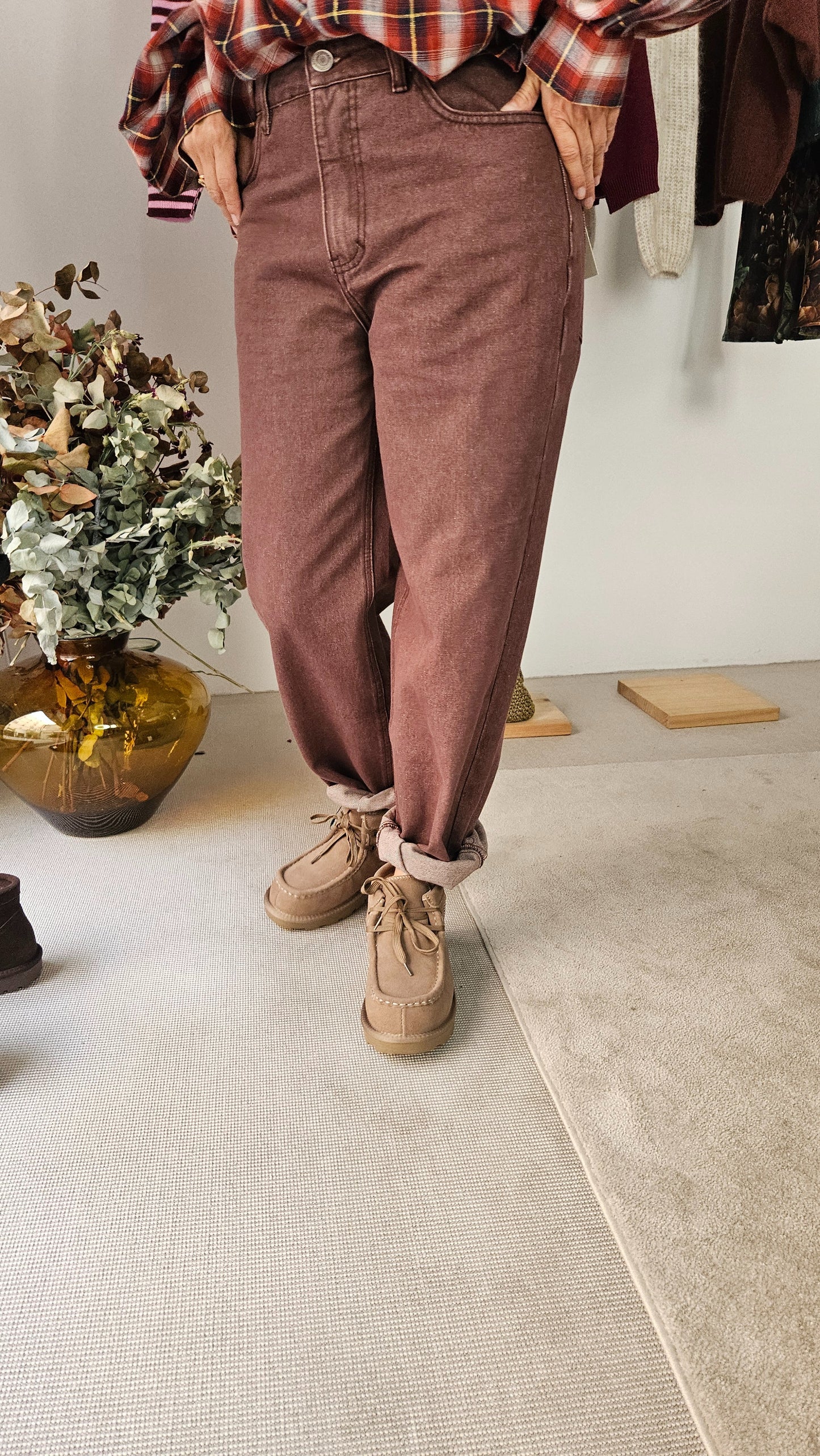 Botas Taupe Pelo