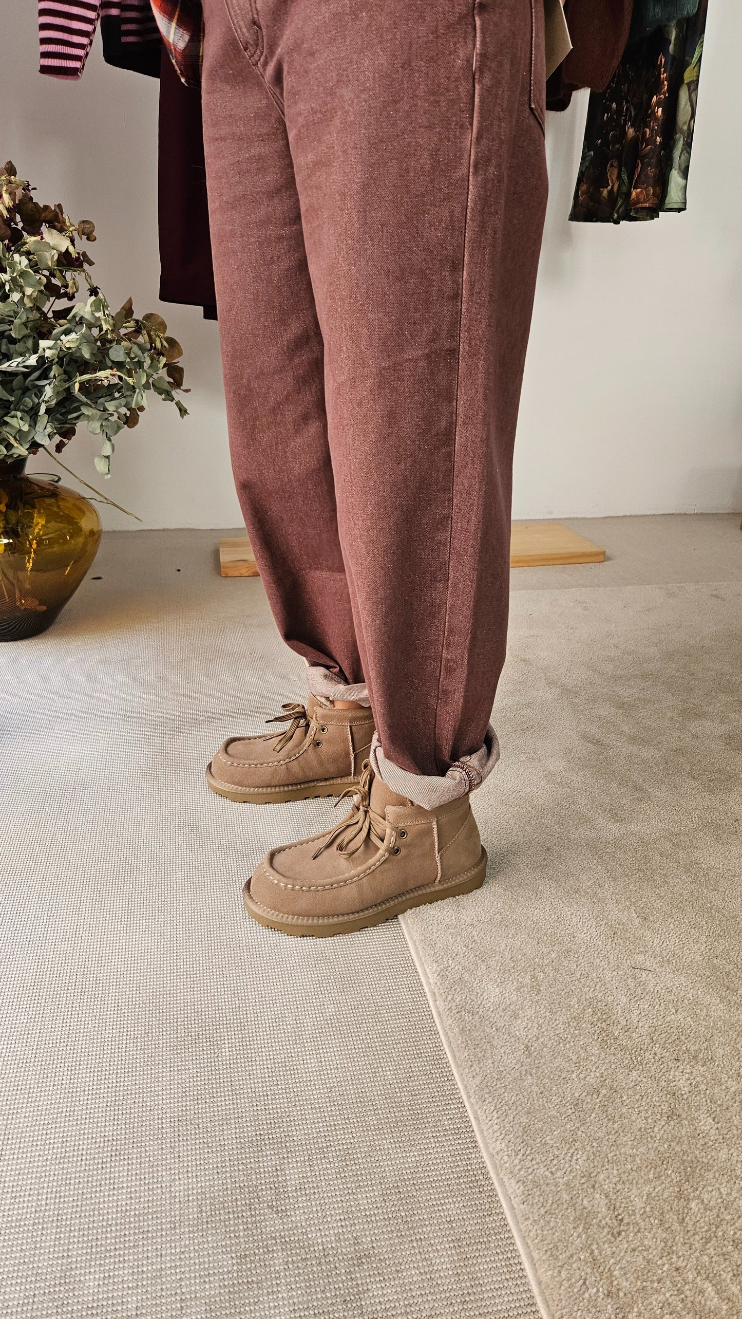Botas Taupe Pelo