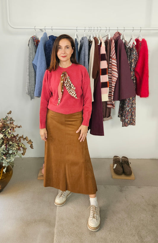 Jersey Fresa Alpaca Pañuelo