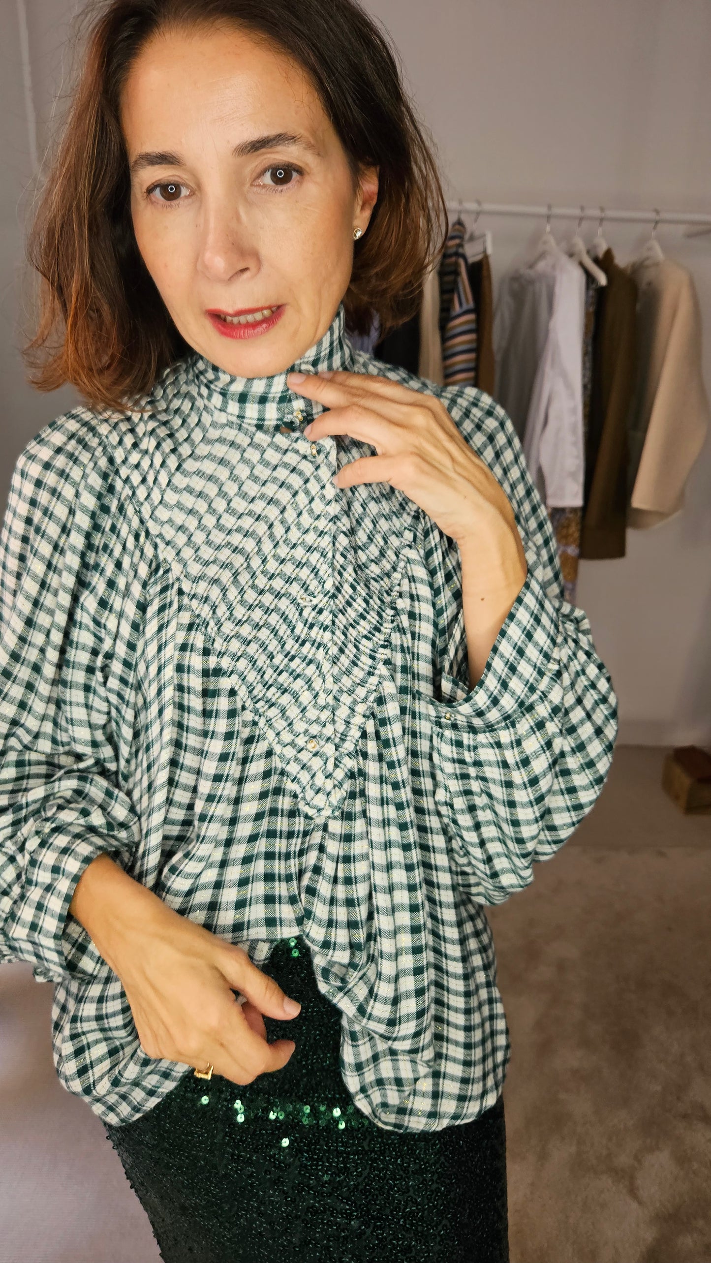 Camisa Cuadros Verdes