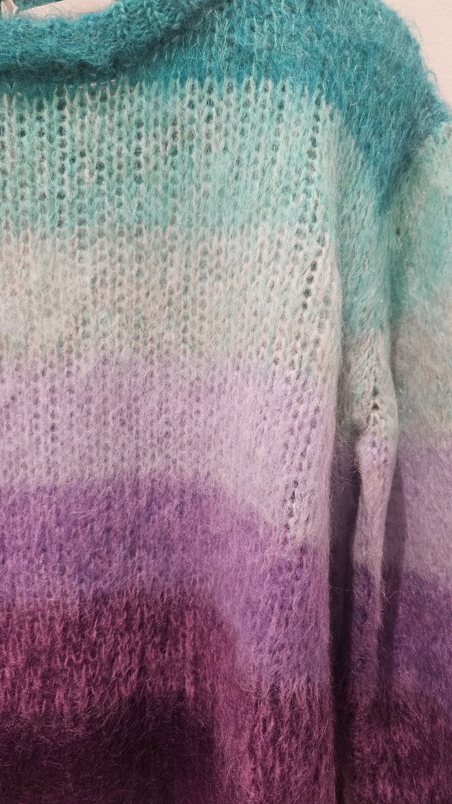 Jersey Degradé Turquesa y Morado