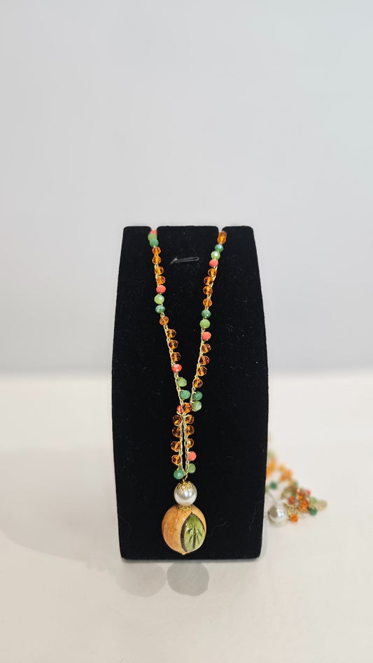Collar Largo Cerámico Calabaza