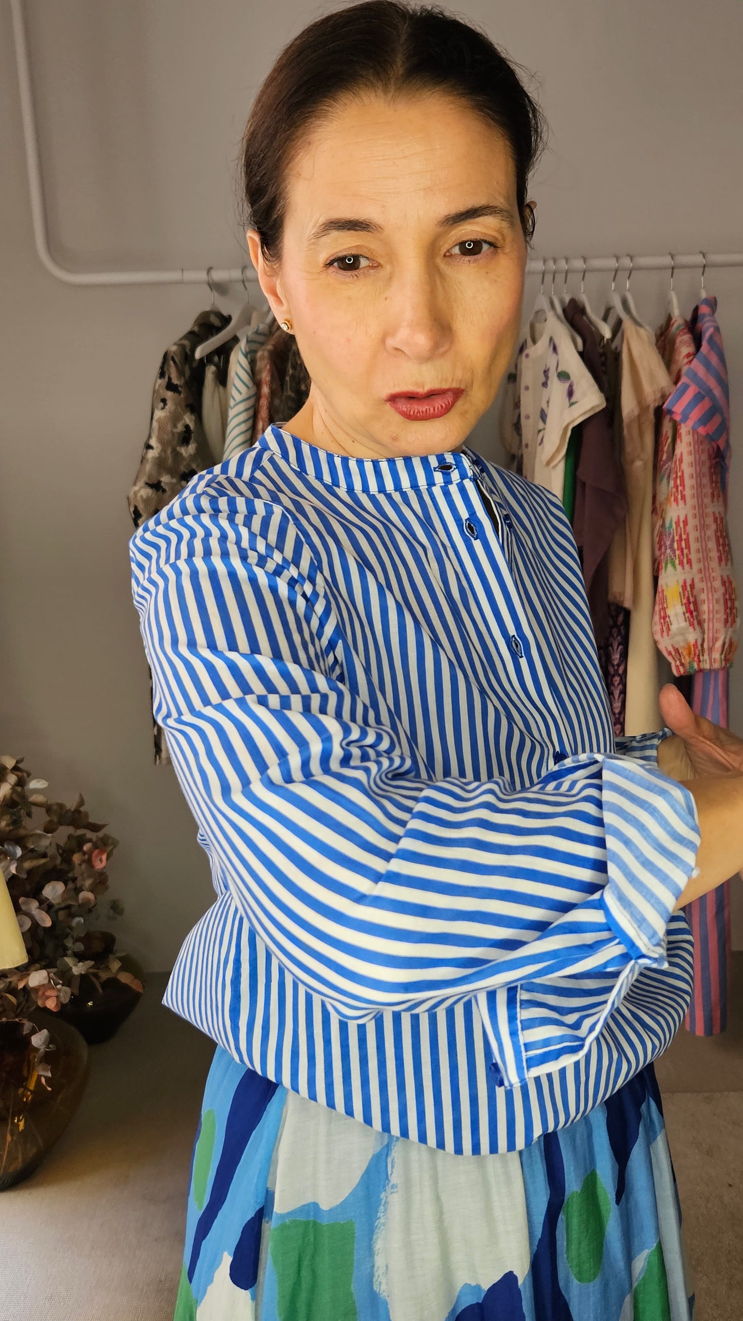 Blusa Rayas Azules