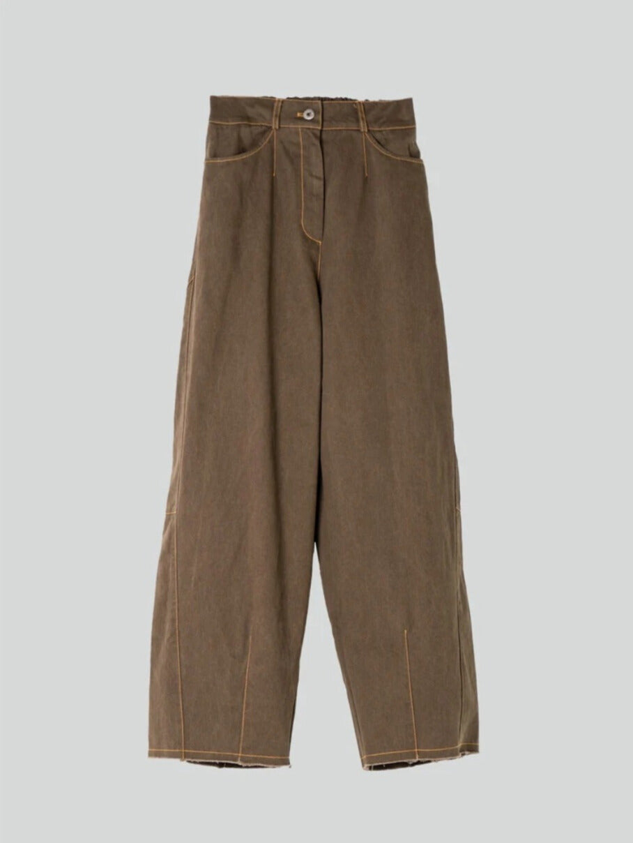 Pantalón Barrel Kaki