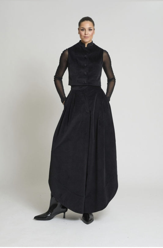 Pantalón Tulipán Velvetón Negro