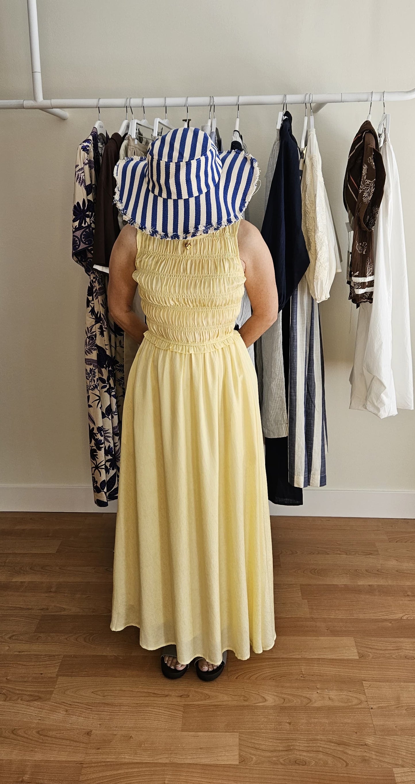 Vestido Limón Nido de Abeja