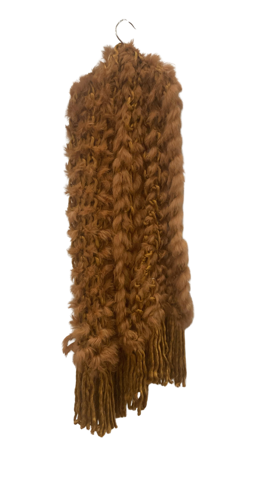 Bufanda Piel Conejo Cognac