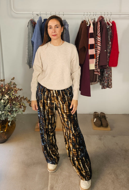 Pantalón Terciopelo Estampado