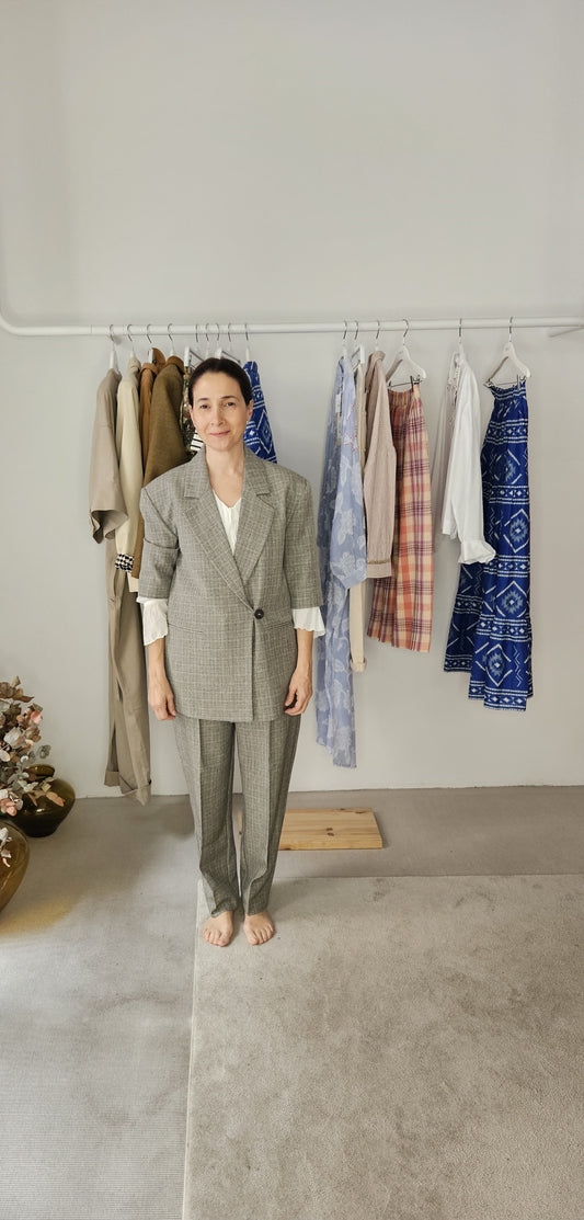 Pantalón Traje Gris