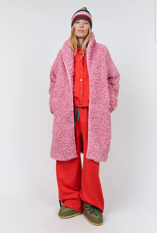 Abrigo Rizo Rosa Chicle